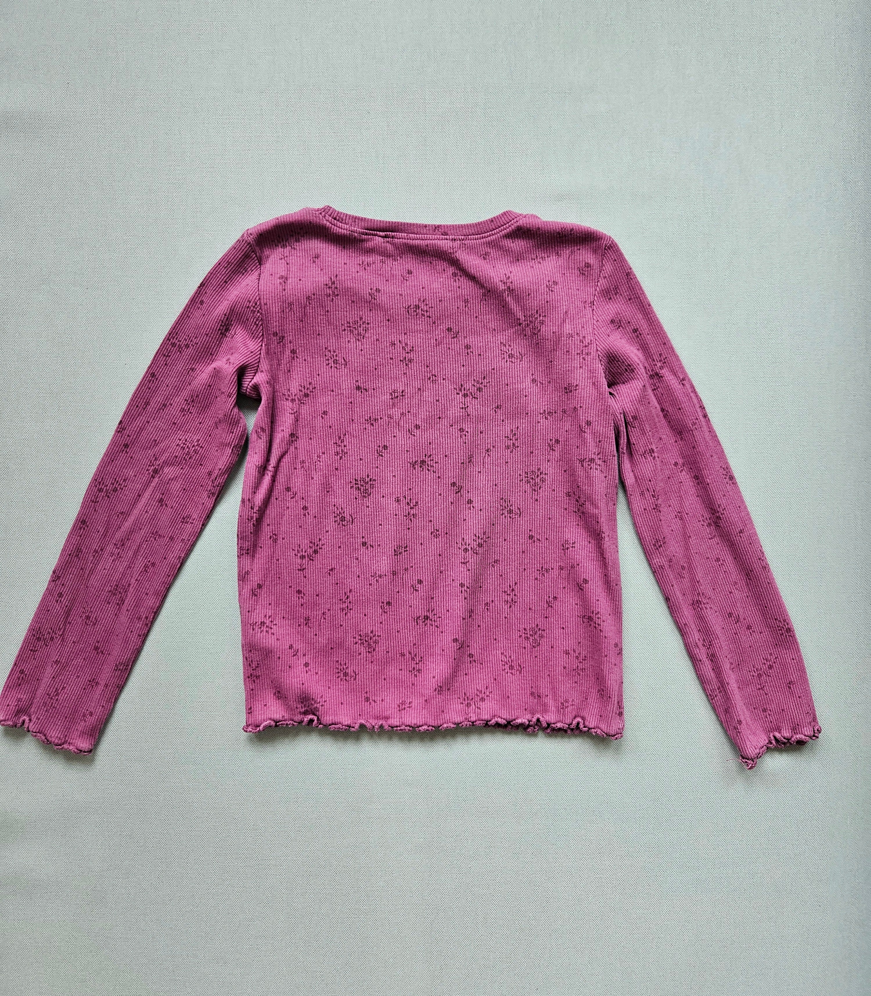 Langarmshirt Rippstoff floral – Gr. 104 – NEXT