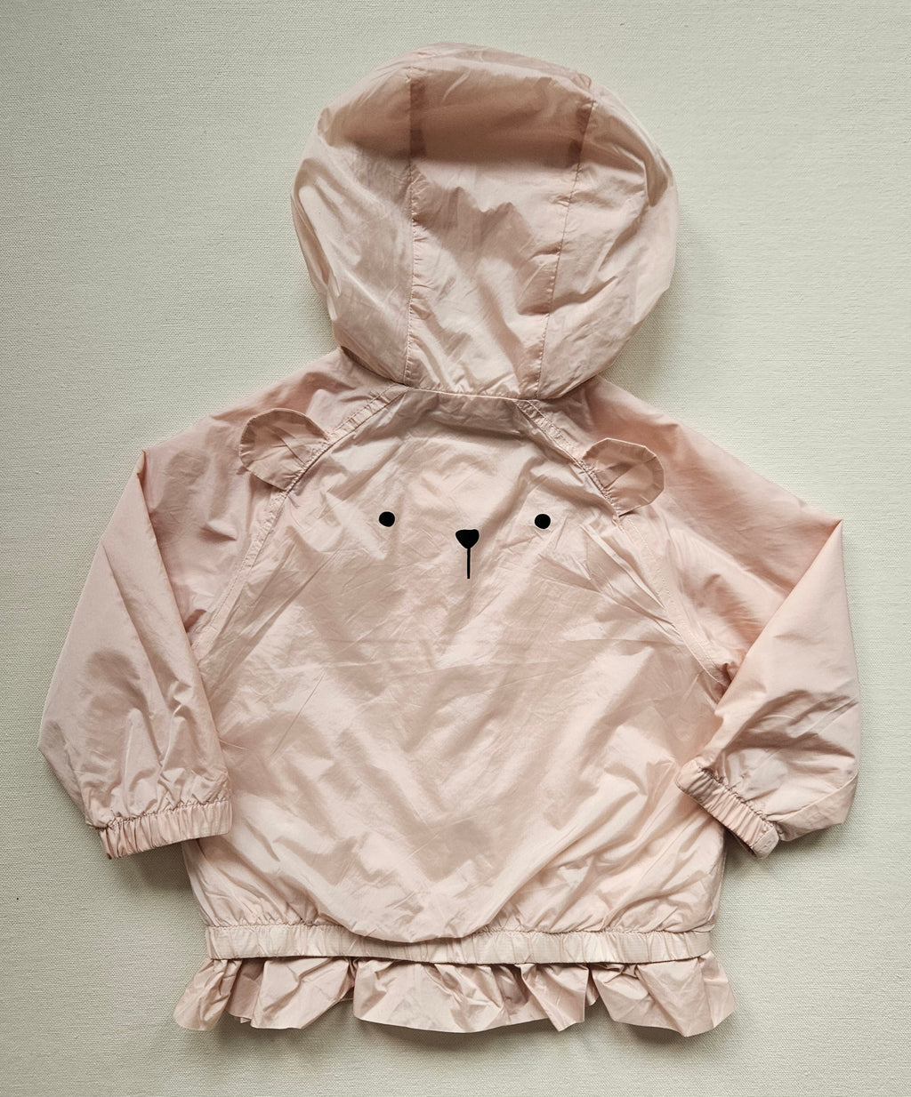 Next Übergangsjacke mit Kapuze & Bärchen-Details | Gr. 80