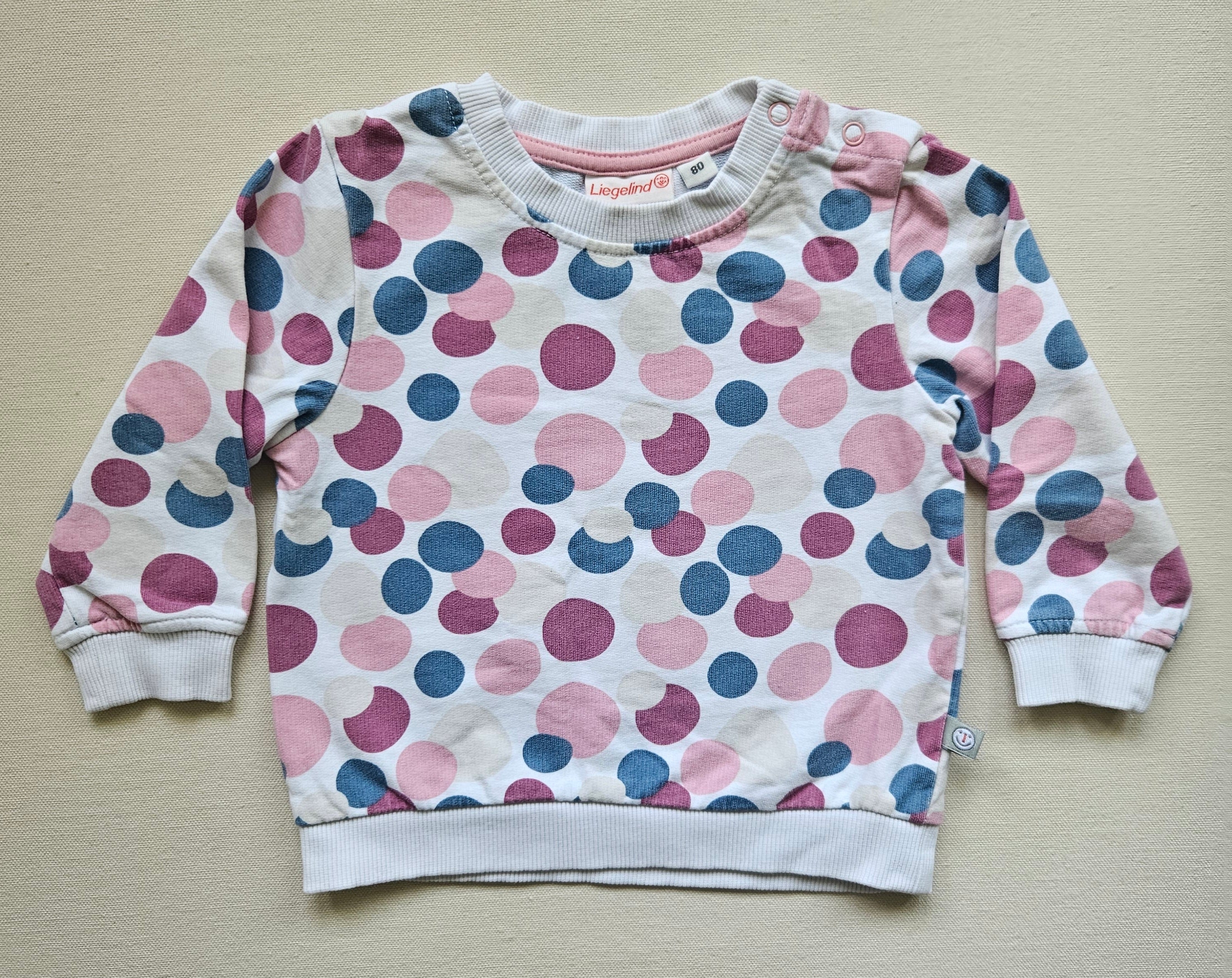 Liegelind Sweatshirt mit buntem Punkte-Muster | Gr. 80
