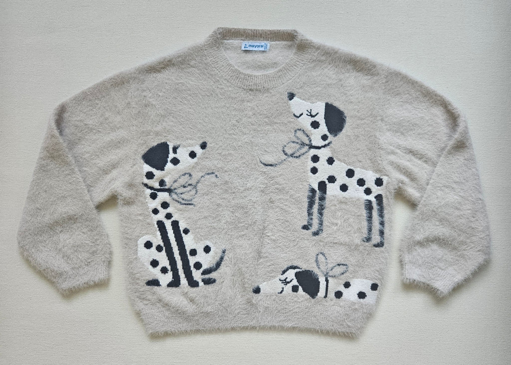 Mayoral Kuschelpullover mit Dalmatiner-Motiv | Gr. 104