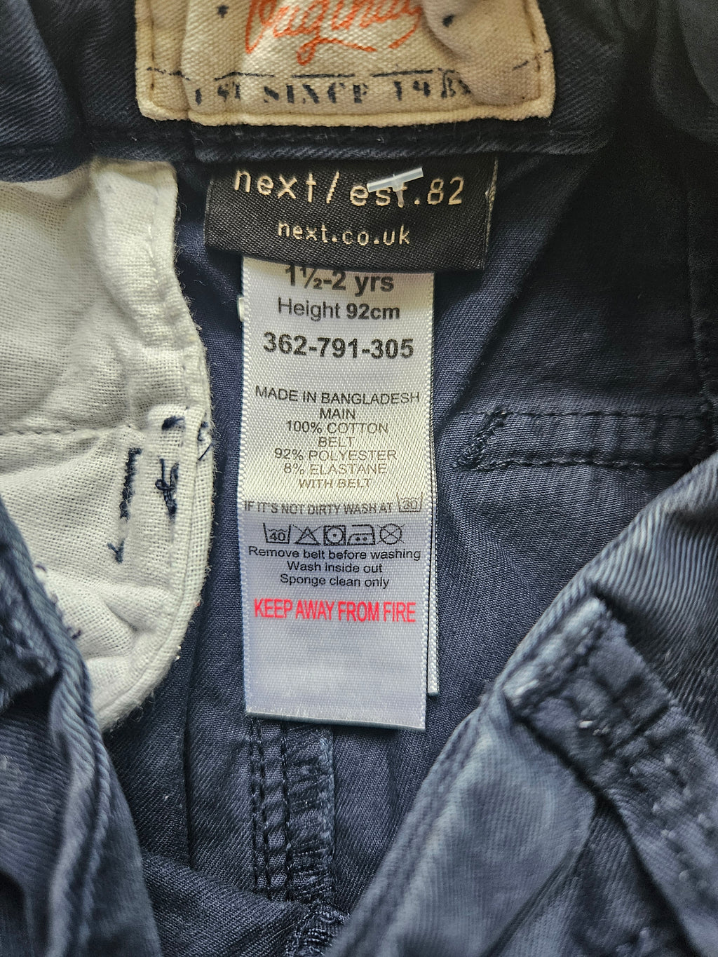 Next Chinohose Dunkelblau | Gr. 92
