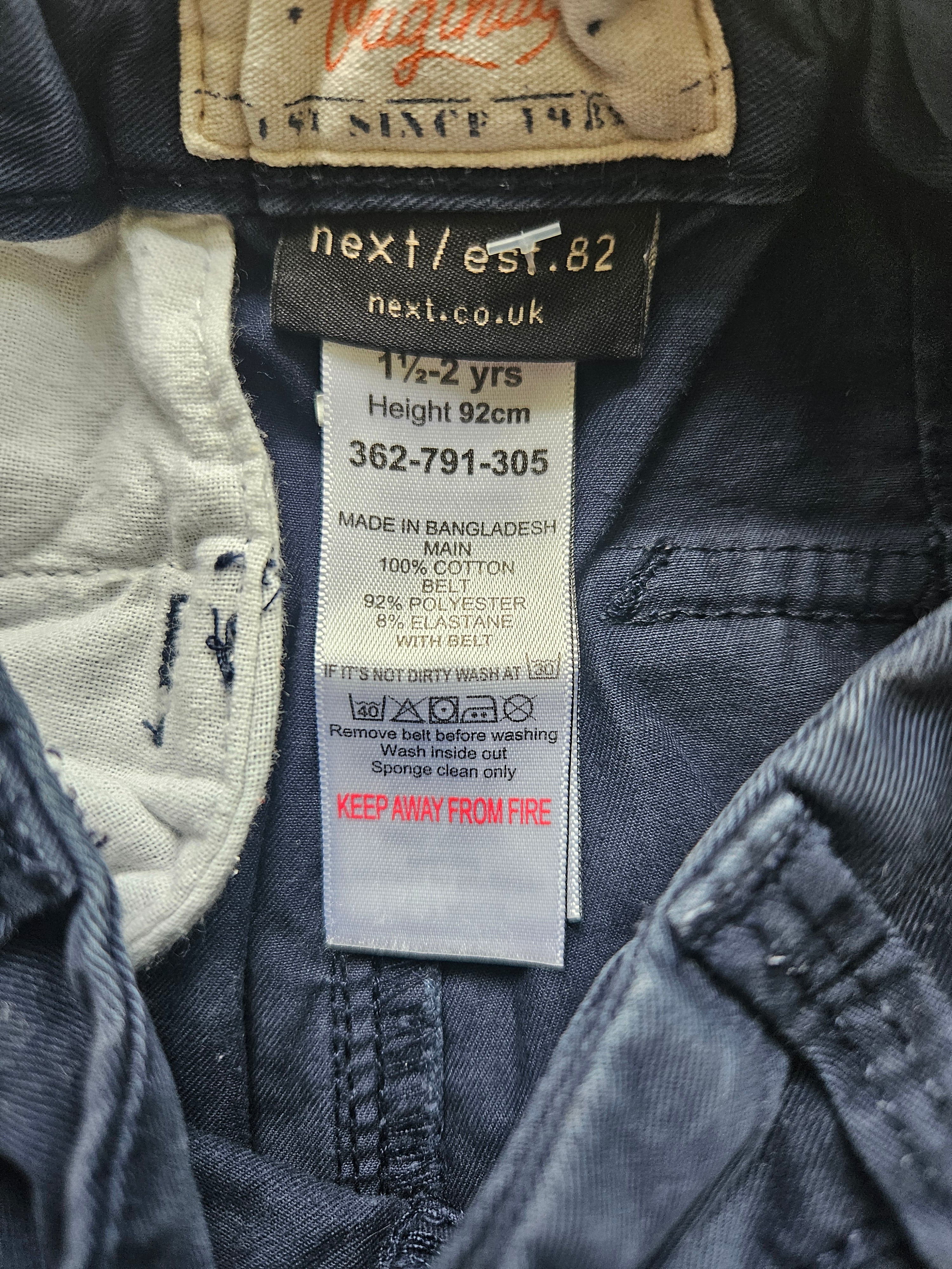 Next Chinohose Dunkelblau | Gr. 92