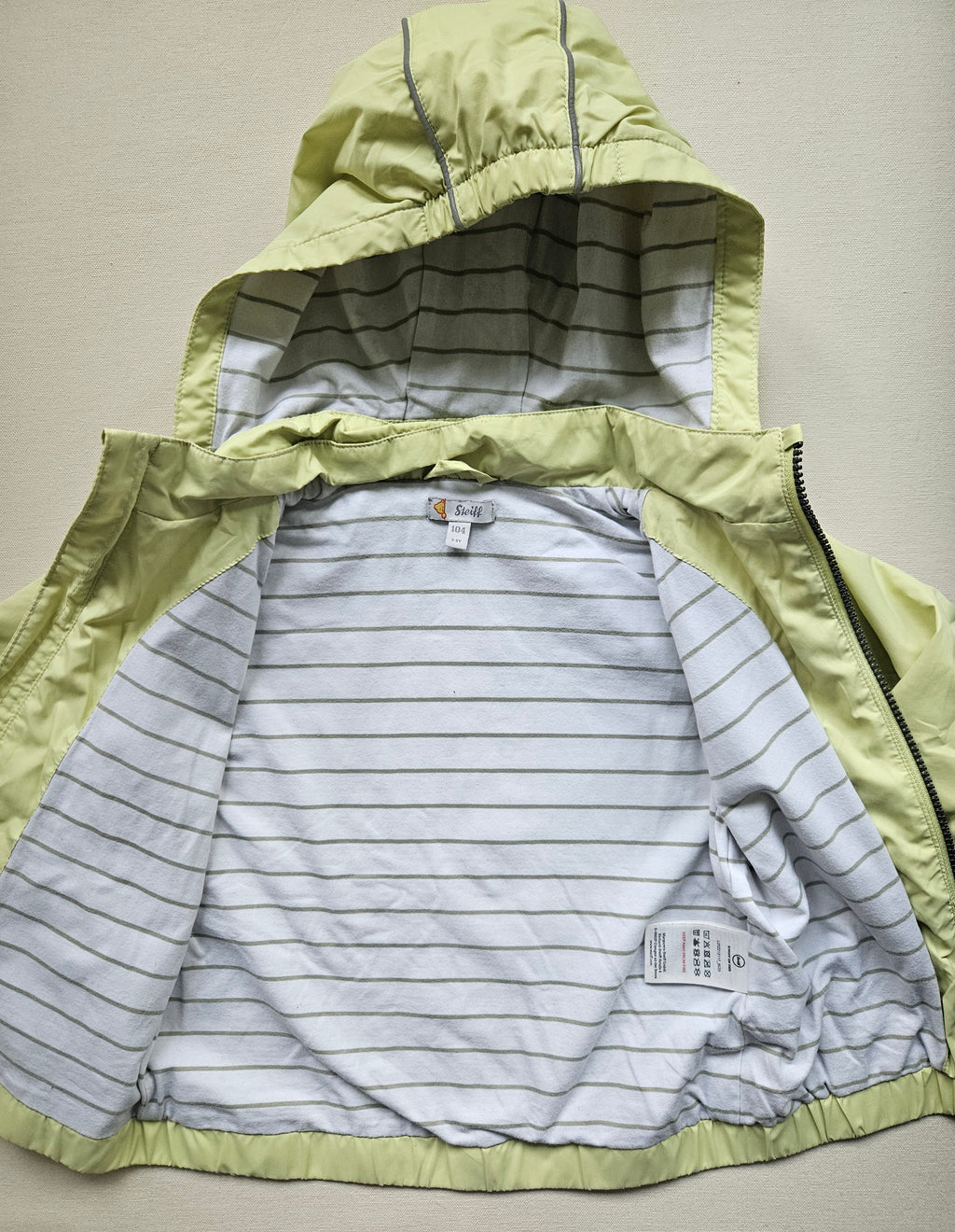 Steiff Übergangsjacke in Hellgrün mit Teddy 🧸 | Gr. 104