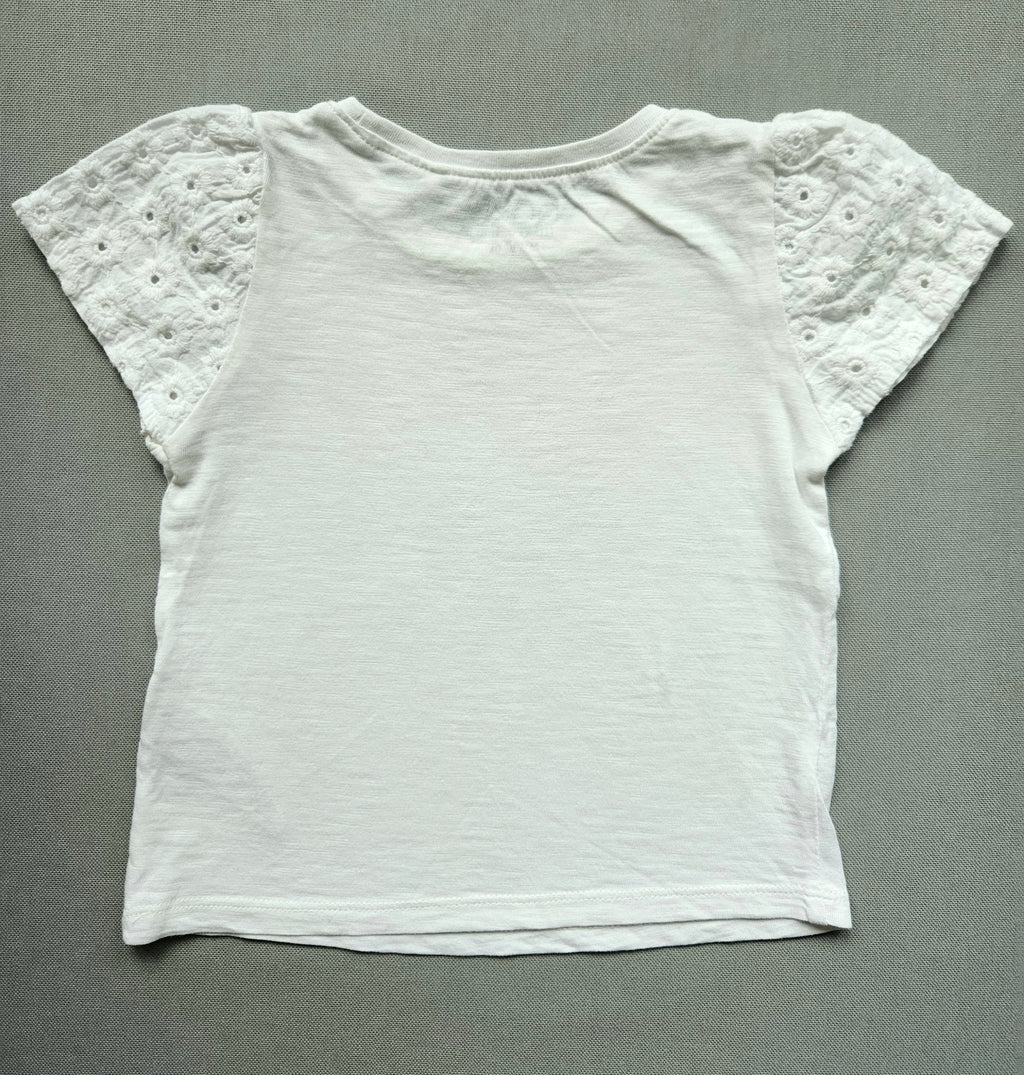 Sommer-Outfit Jeansshorts + Shirt - Größe 86 - NEXT