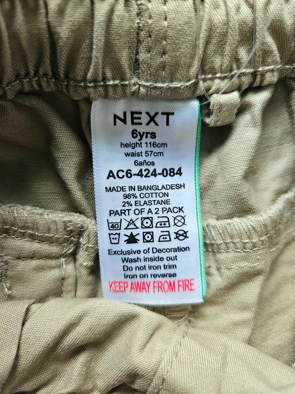 Set Cargo Shorts NEU - Größe 116 - NEXT