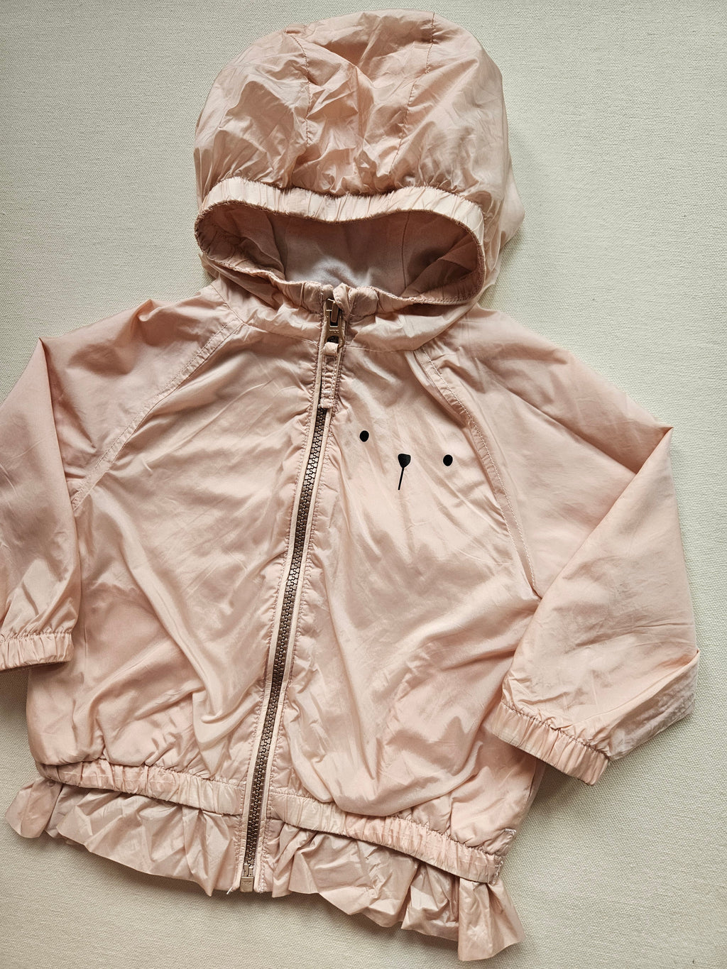 Next Übergangsjacke mit Kapuze & Bärchen-Details | Gr. 80