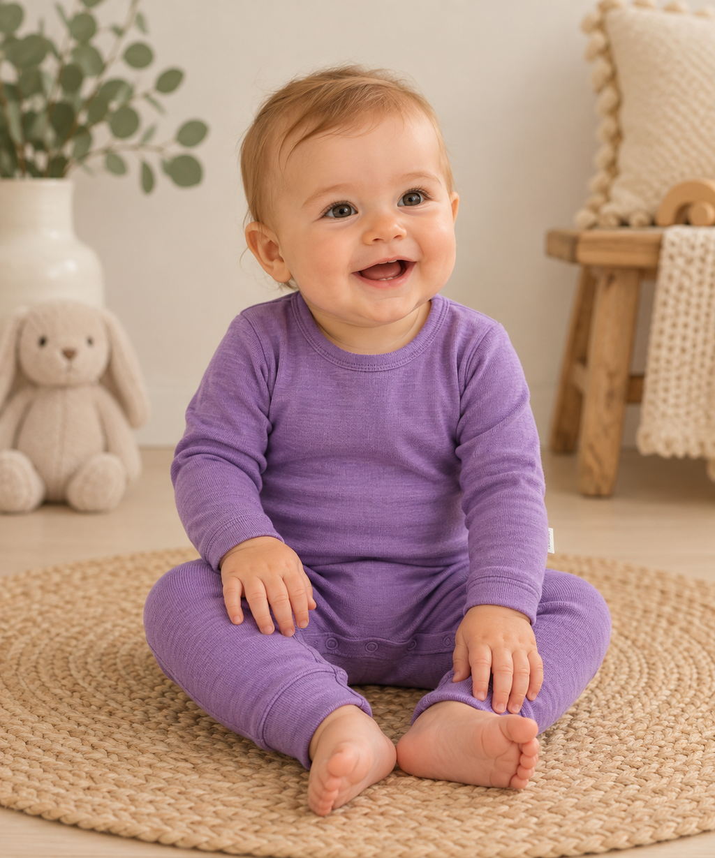 DILLING Merino-Overall aus 100 % Bio-Merinowolle | Gr. 74