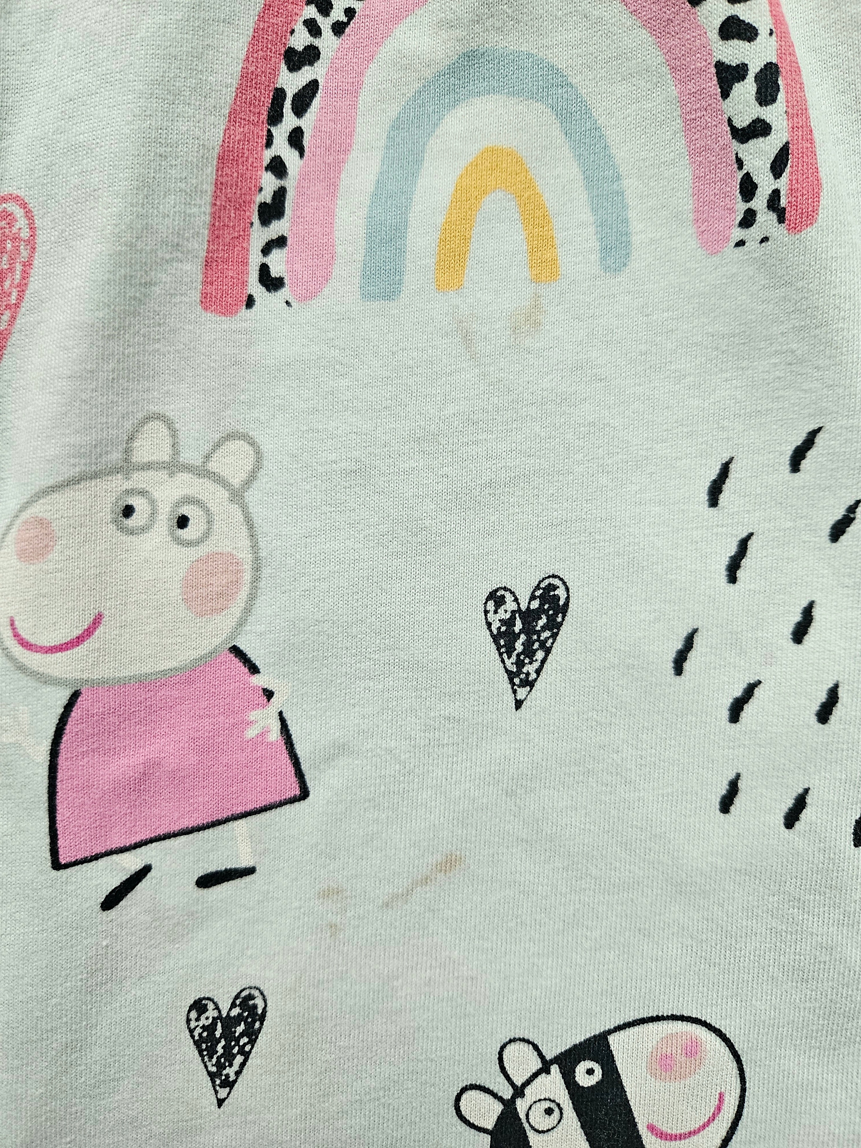 Peppa Pig Kleid mit Regenbogen – Größe 110 – Next