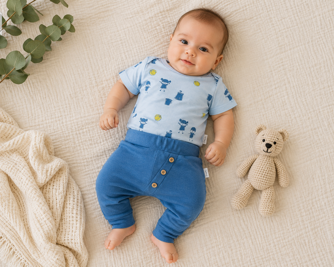 Sanetta Pure Set – T-Shirt & Hose | Gr. 62