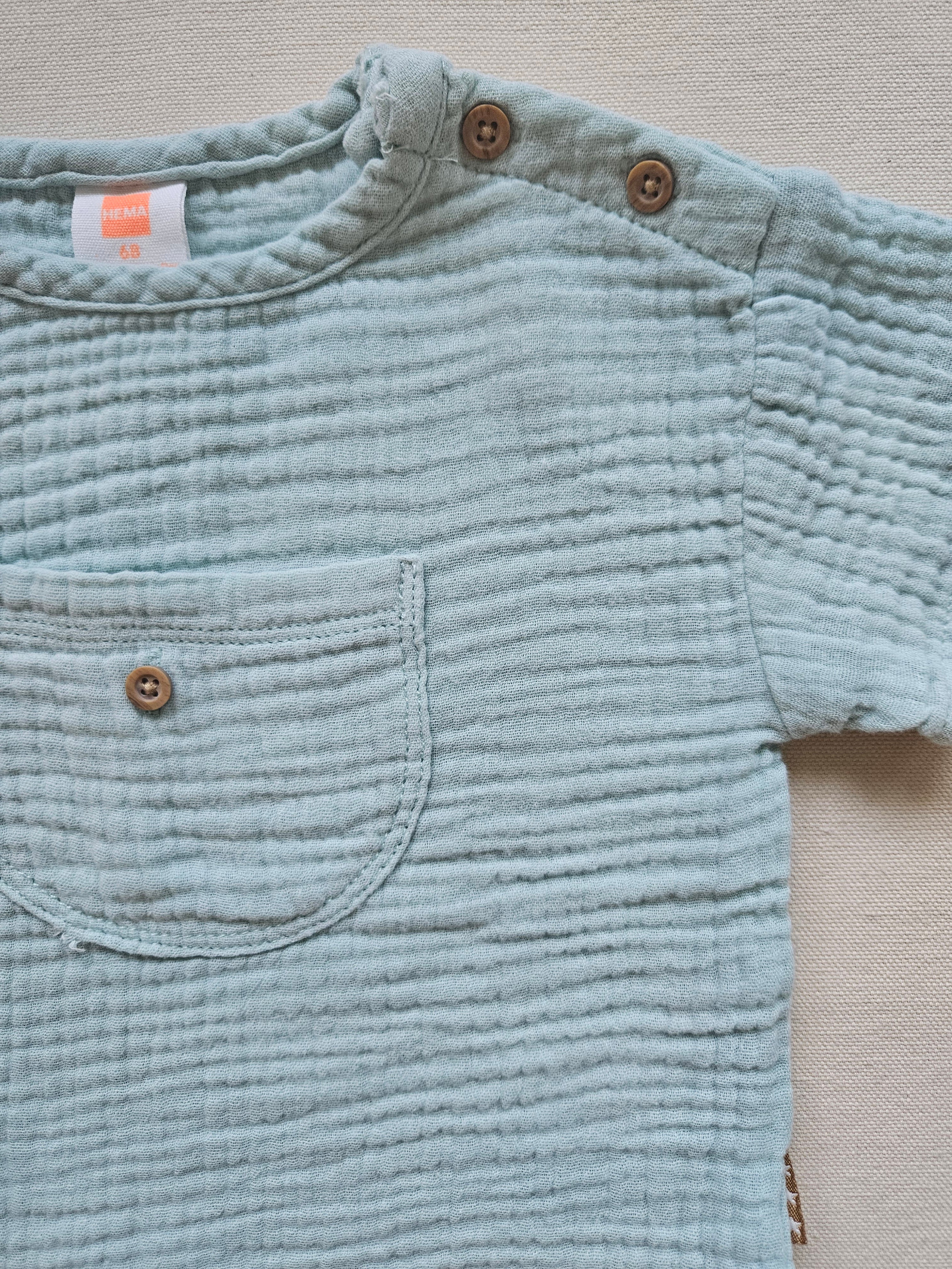 Hema Musselin-Set – Shirt & Shorts | Gr. 68