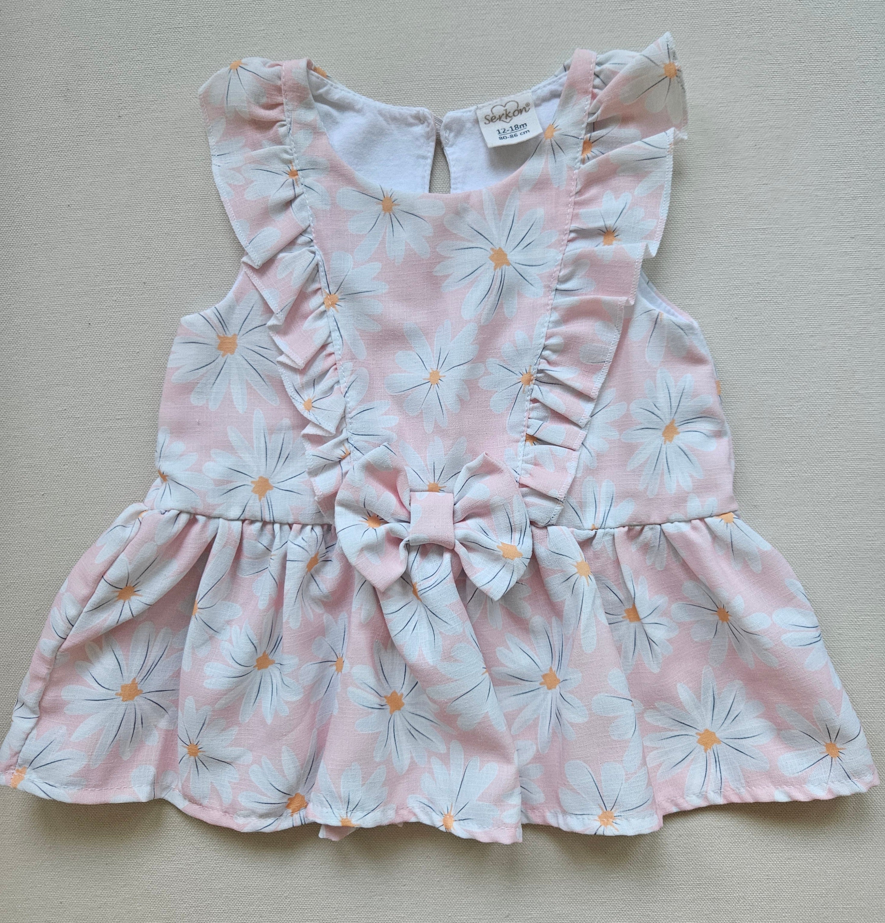 Serkon Blumenkleid mit Schleife 🌼 | Gr. 86