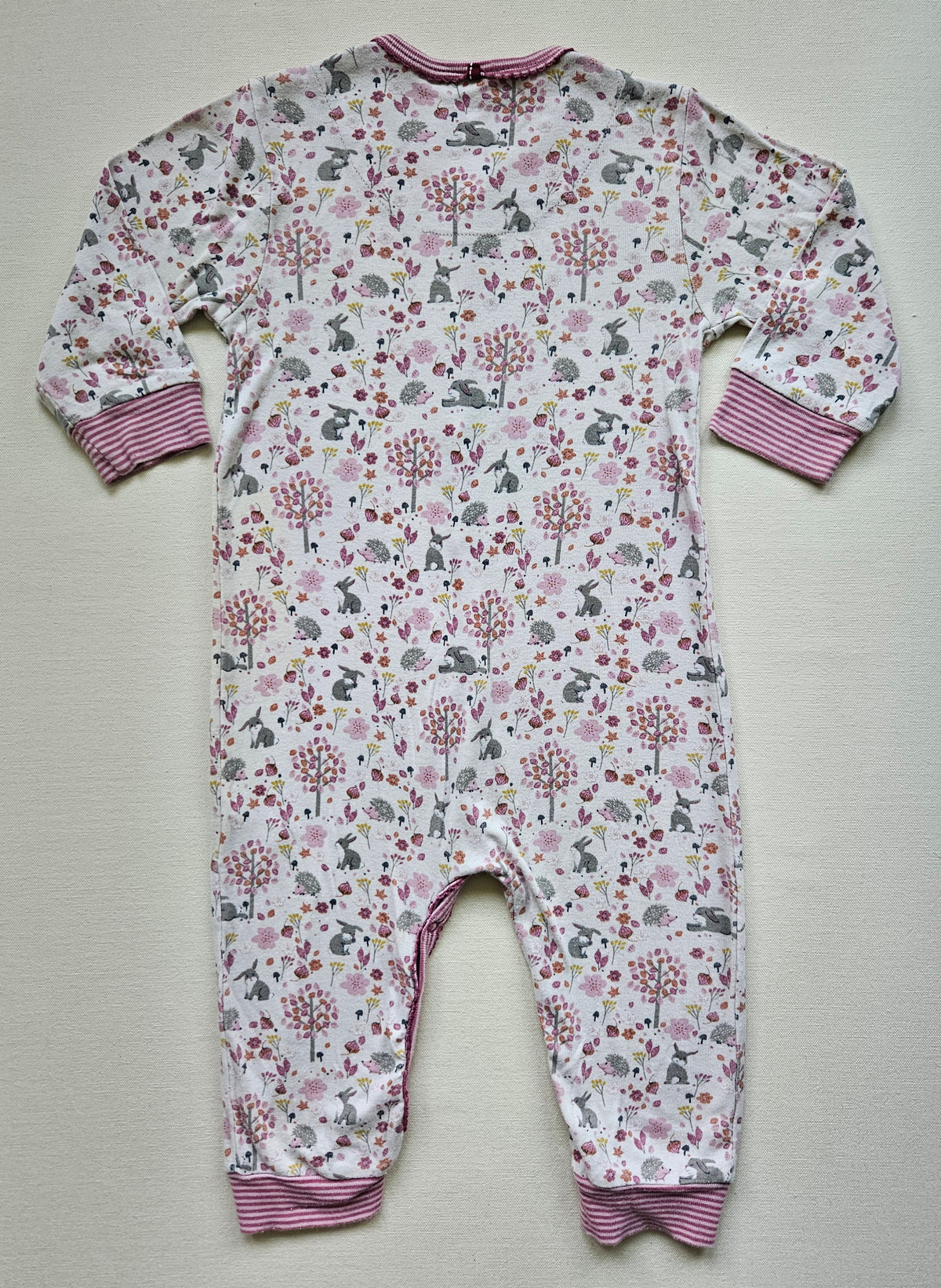 People Wear Organic Overall mit Waldtier-Print 🌸🦔 | Gr. 86/92