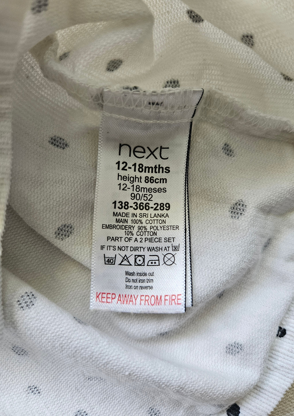 Next 2-teiliges Outfit Kleid & Kunstfellweste | Gr. 86/92
