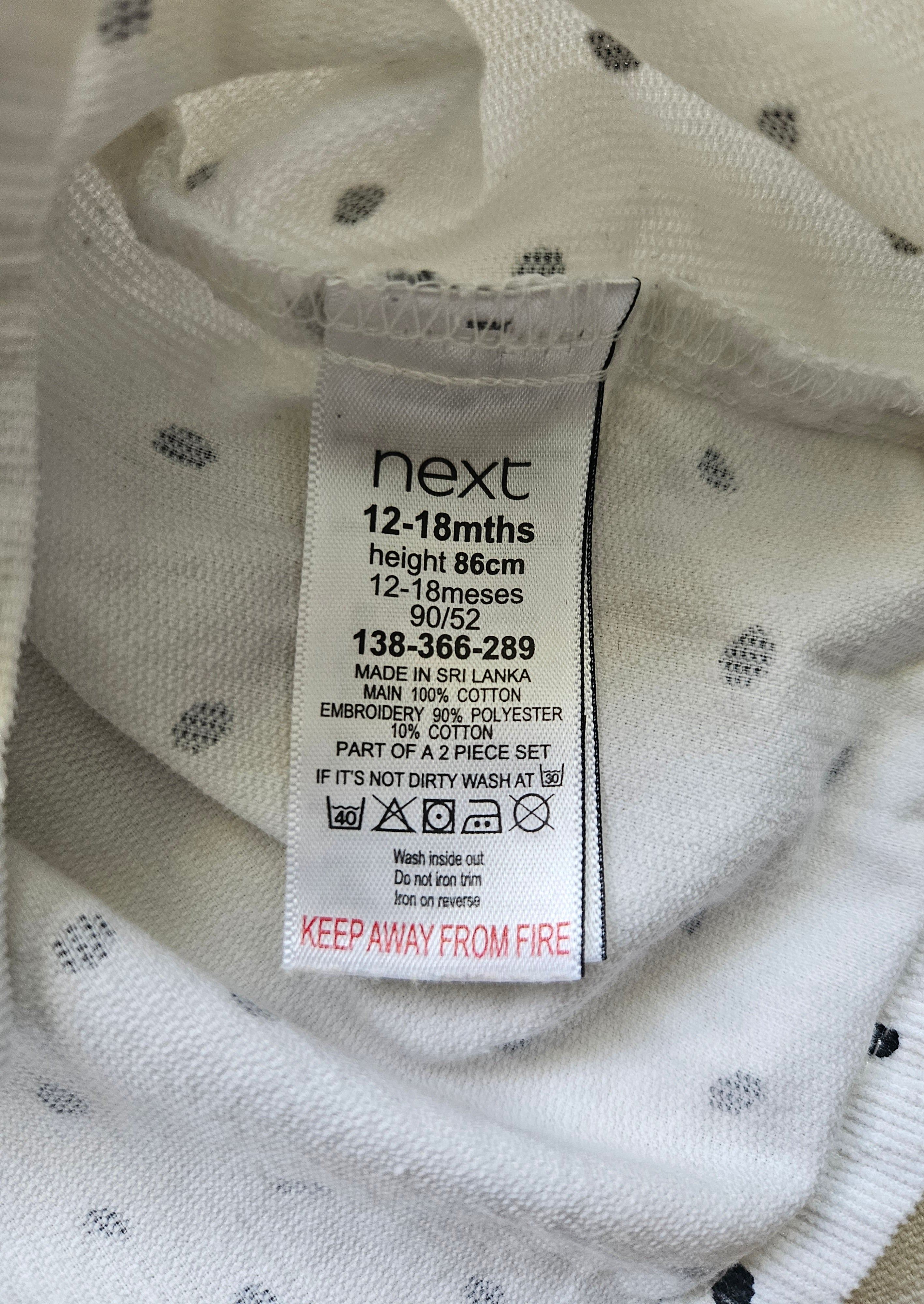 Next 2-teiliges Outfit Kleid & Kunstfellweste | Gr. 86/92
