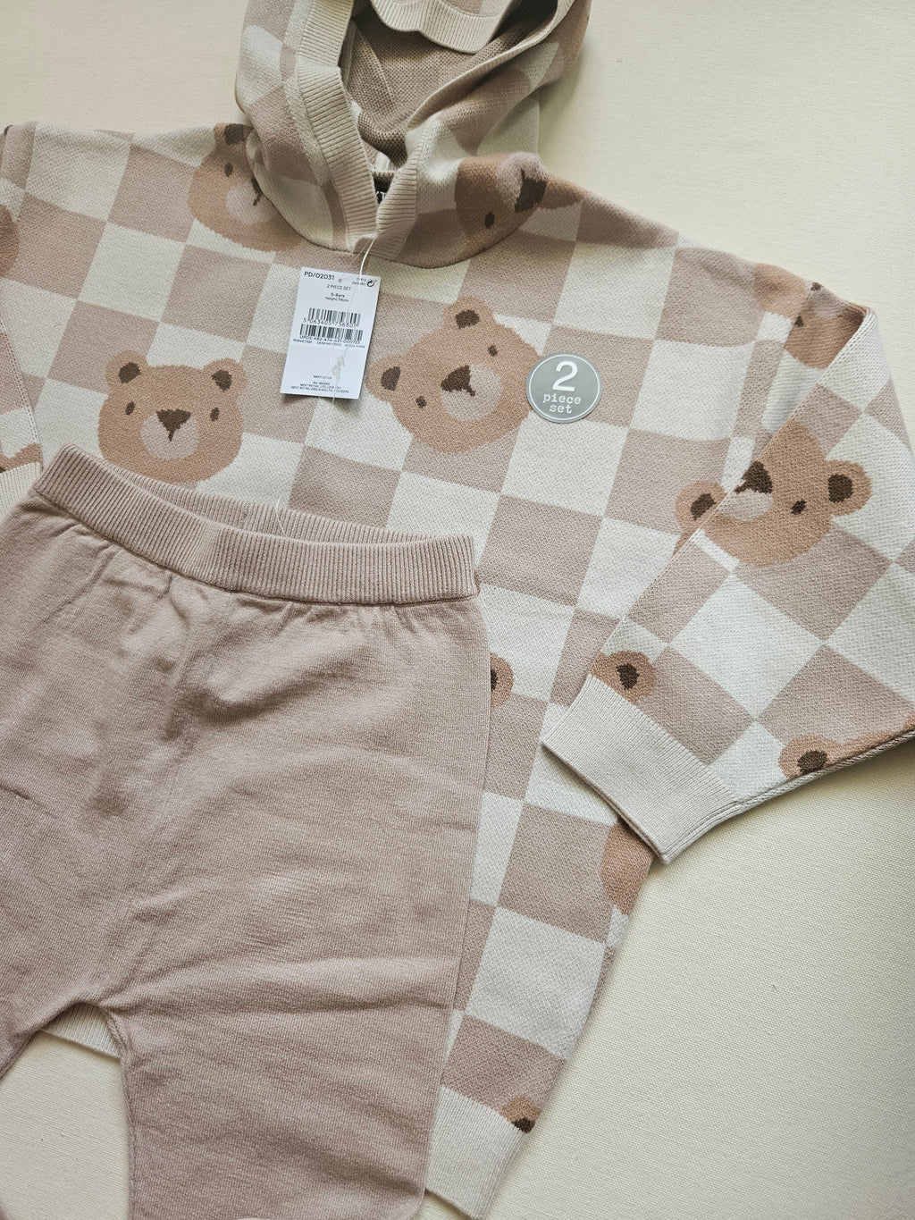 Next Strick-Set mit Bärenmotiv 🐻 | Gr. 116 | Neu mit Etikett