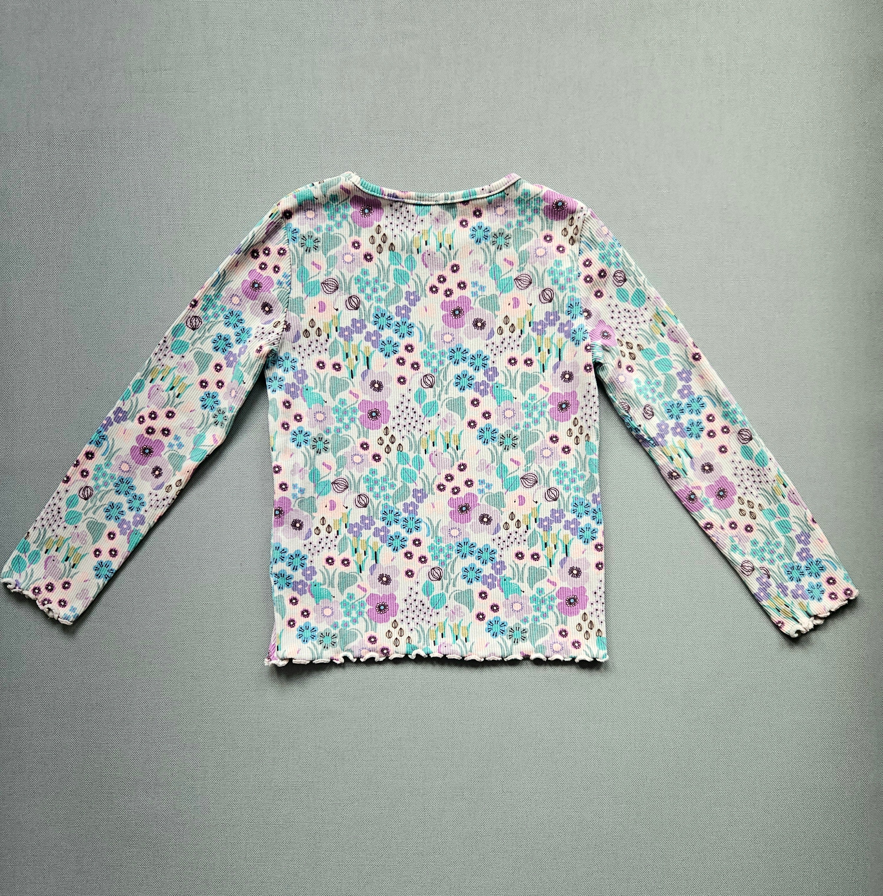 Langarmshirt mit Blumenmuster – Größe 98 – NEXT