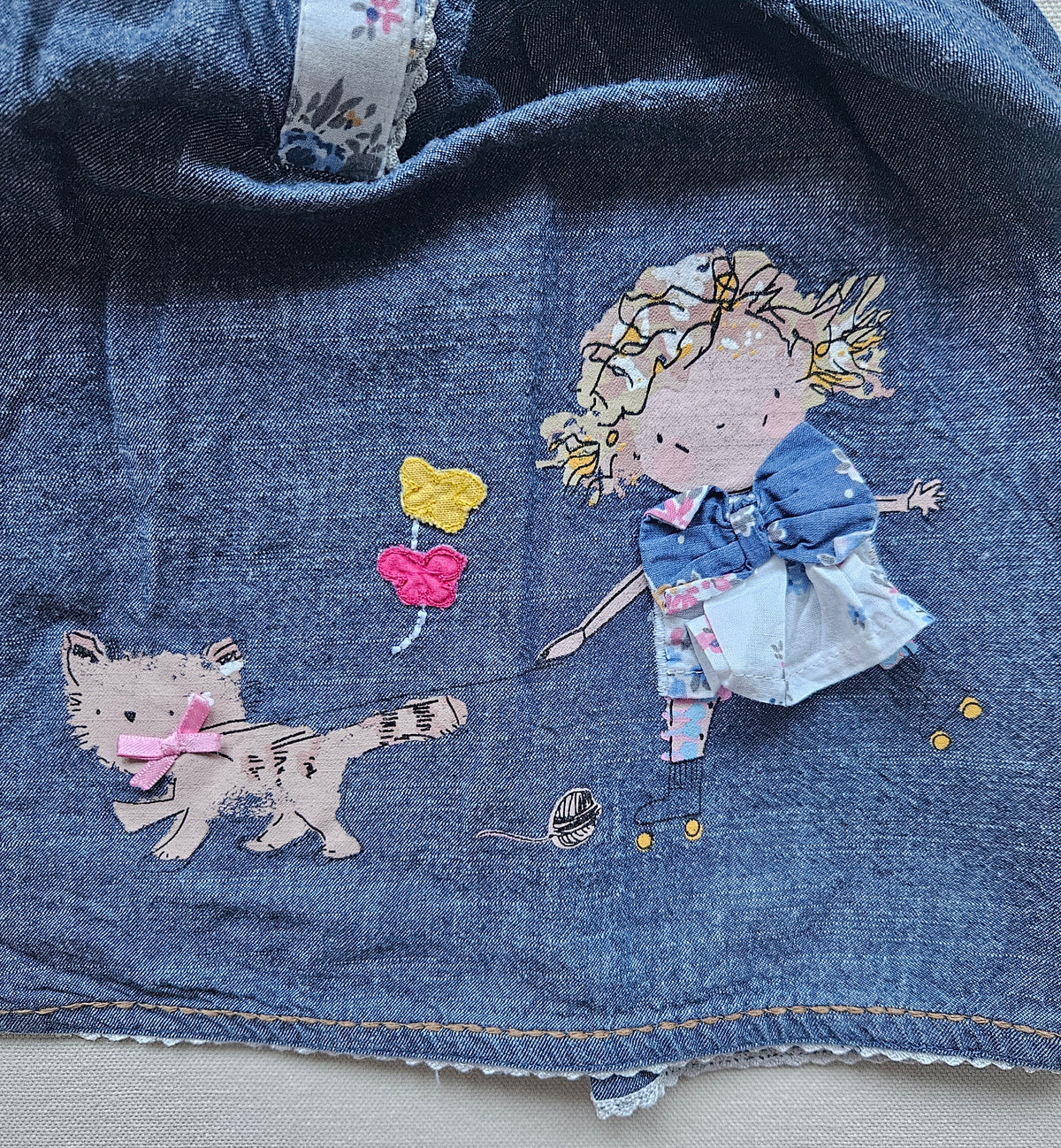 Next Baby Kleid mit Blumen & Applikationen | Gr. 68