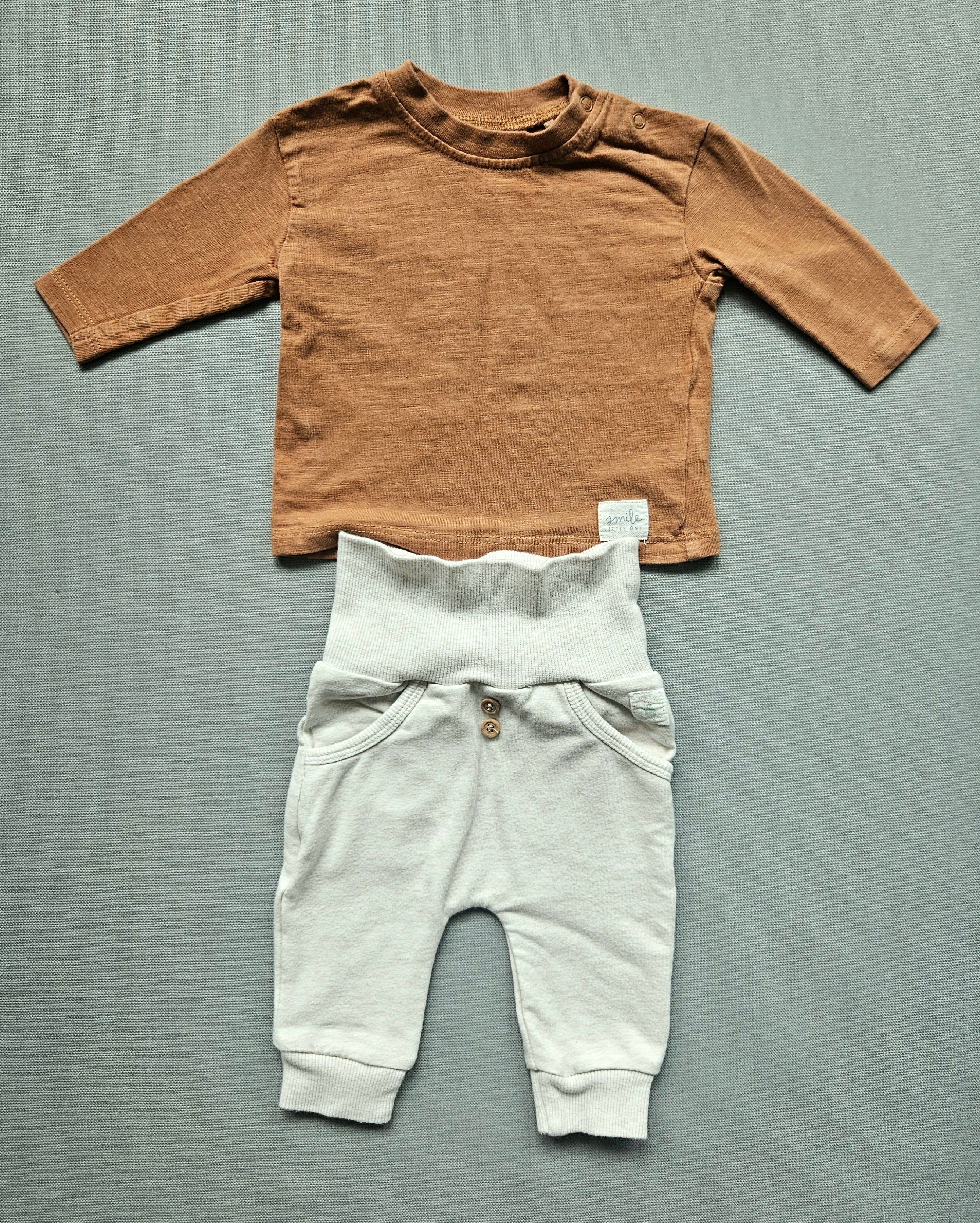 Next Baby & Feetje Set in Naturtönen | Gr. 56