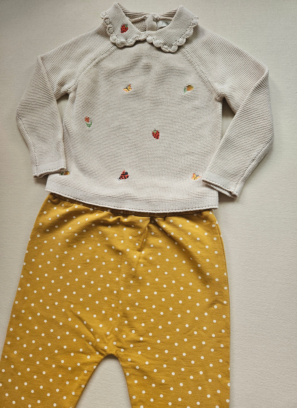 Next Set mit Strickpullover & Jerseyhose | Gr. 86