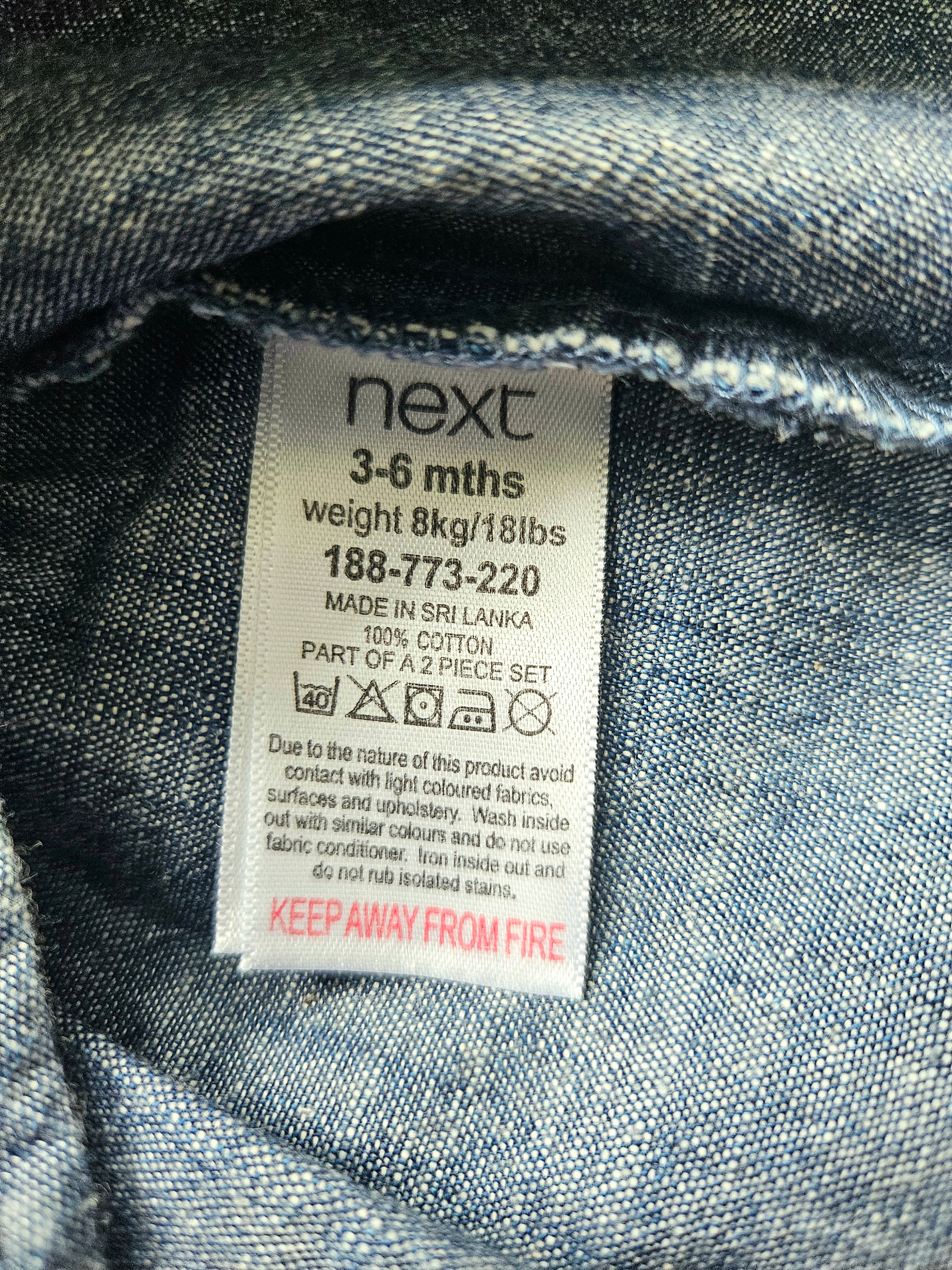 Next Outfit-Set Denim-Tunika + Leggings | Gr. 68