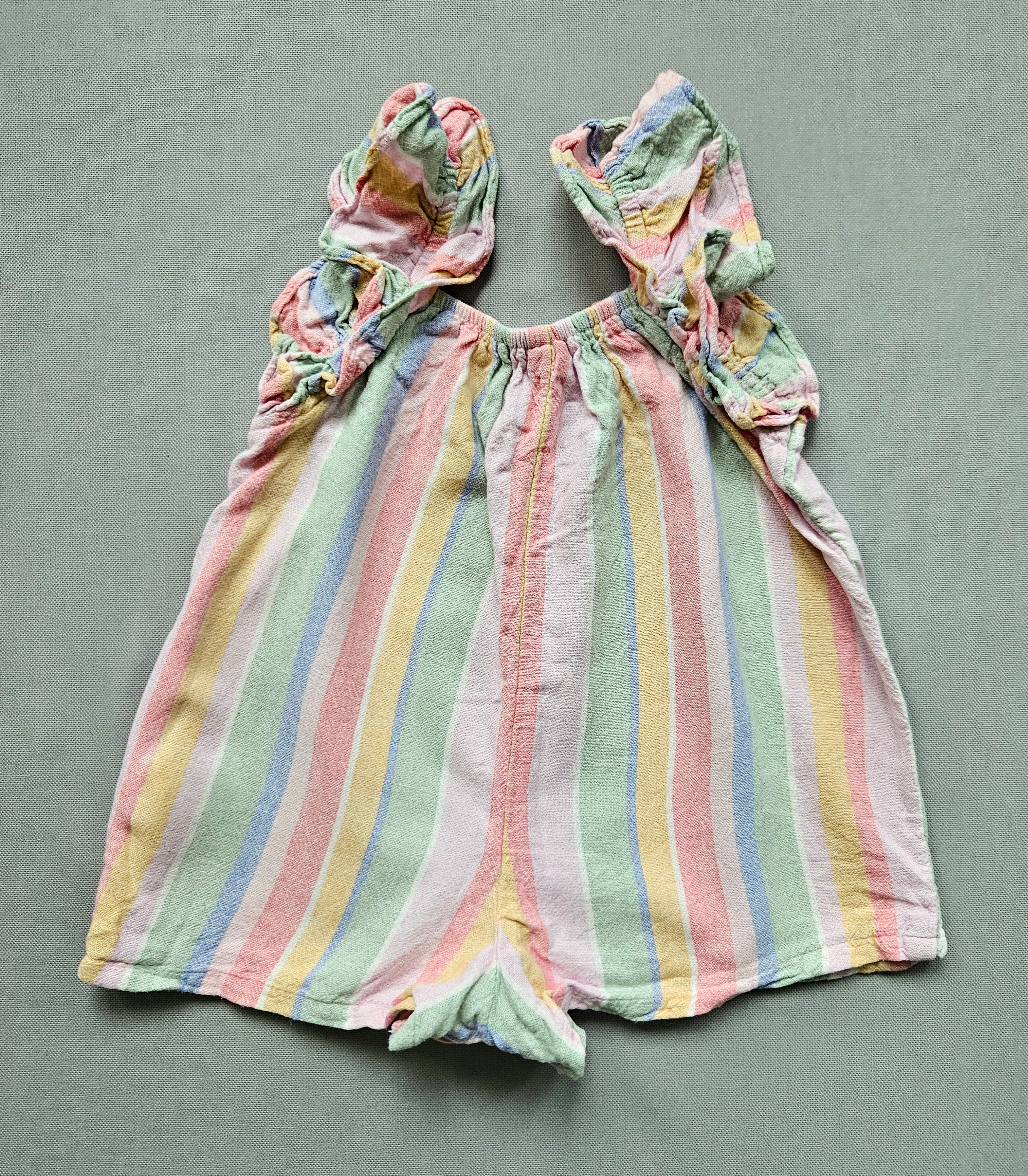Next Sommer-Romper mit Pastellstreifen | Gr. 74