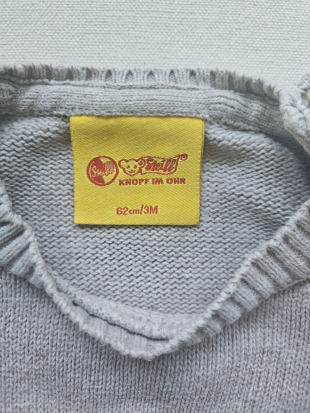 Steiff Strickpullover mit Teddy-Applikation 🐻 | Gr. 62