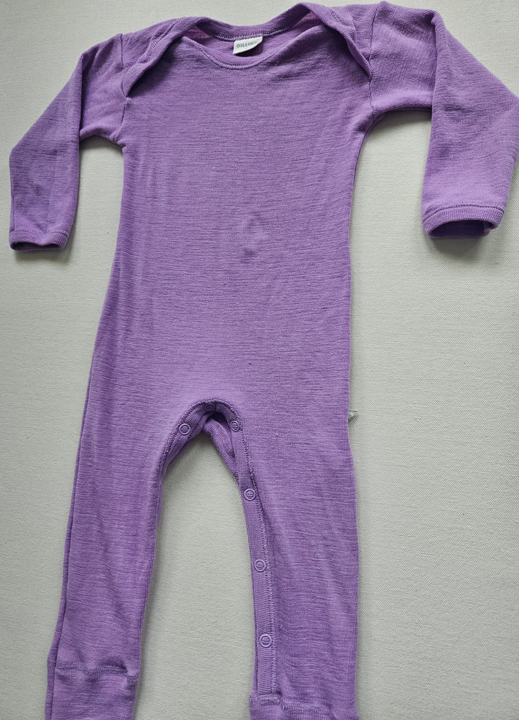 DILLING Merino-Overall aus 100 % Bio-Merinowolle | Gr. 74