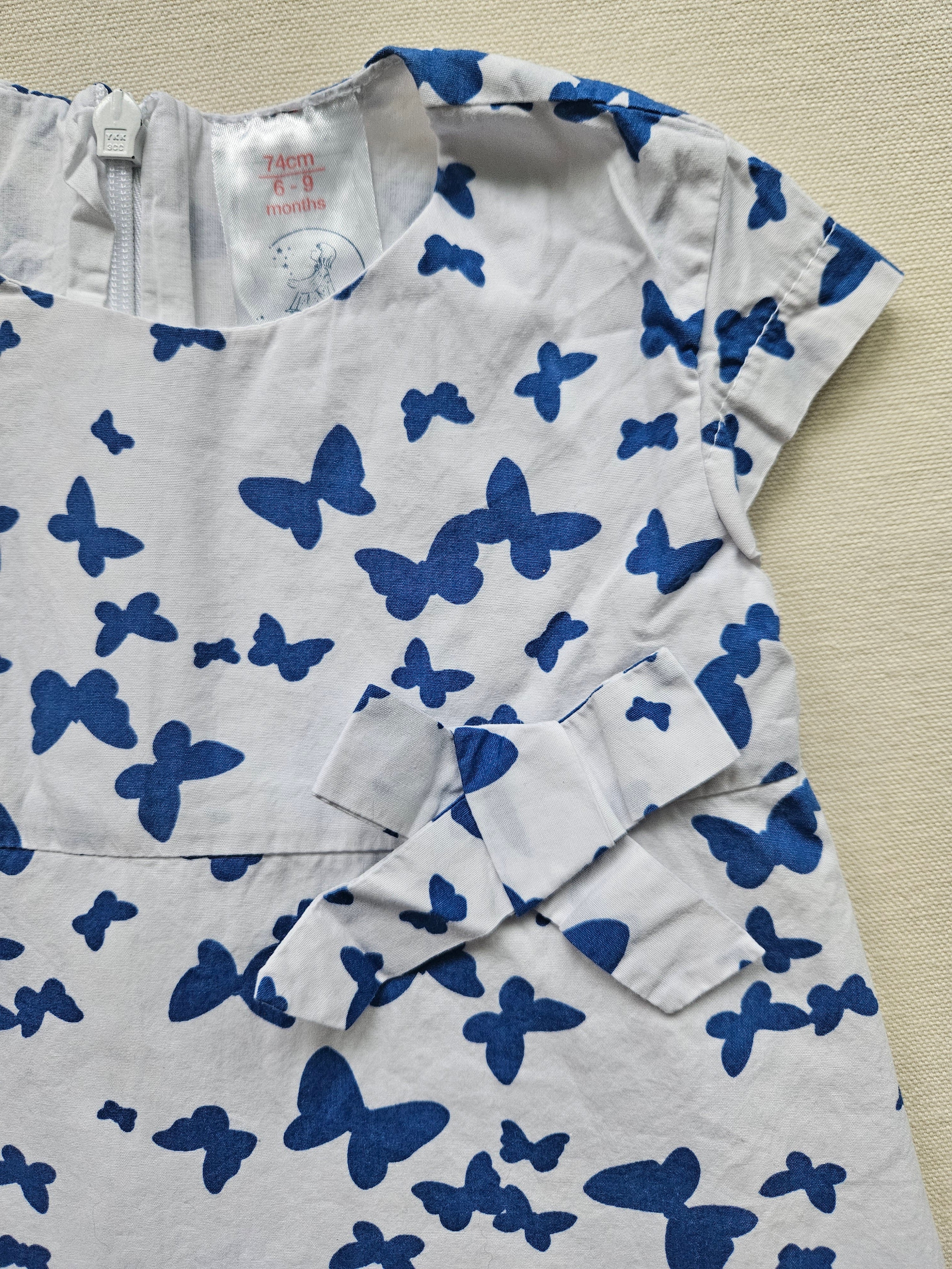 Sterntaler Kleid mit Schmetterlingsmuster 🦋 | Gr. 74