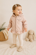 Next Übergangsjacke mit Kapuze & Bärchen-Details | Gr. 80