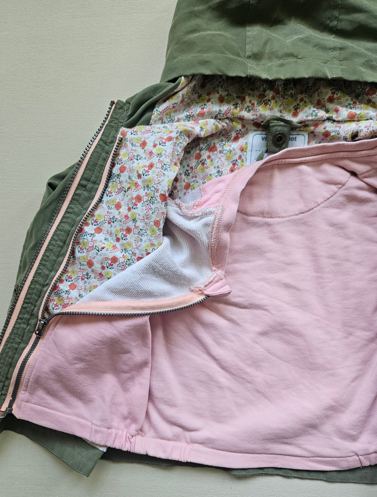 Vertbaudet 3-in-1 Parka mit herausnehmbarer Innenjacke 🌿🌸 | Gr. 92