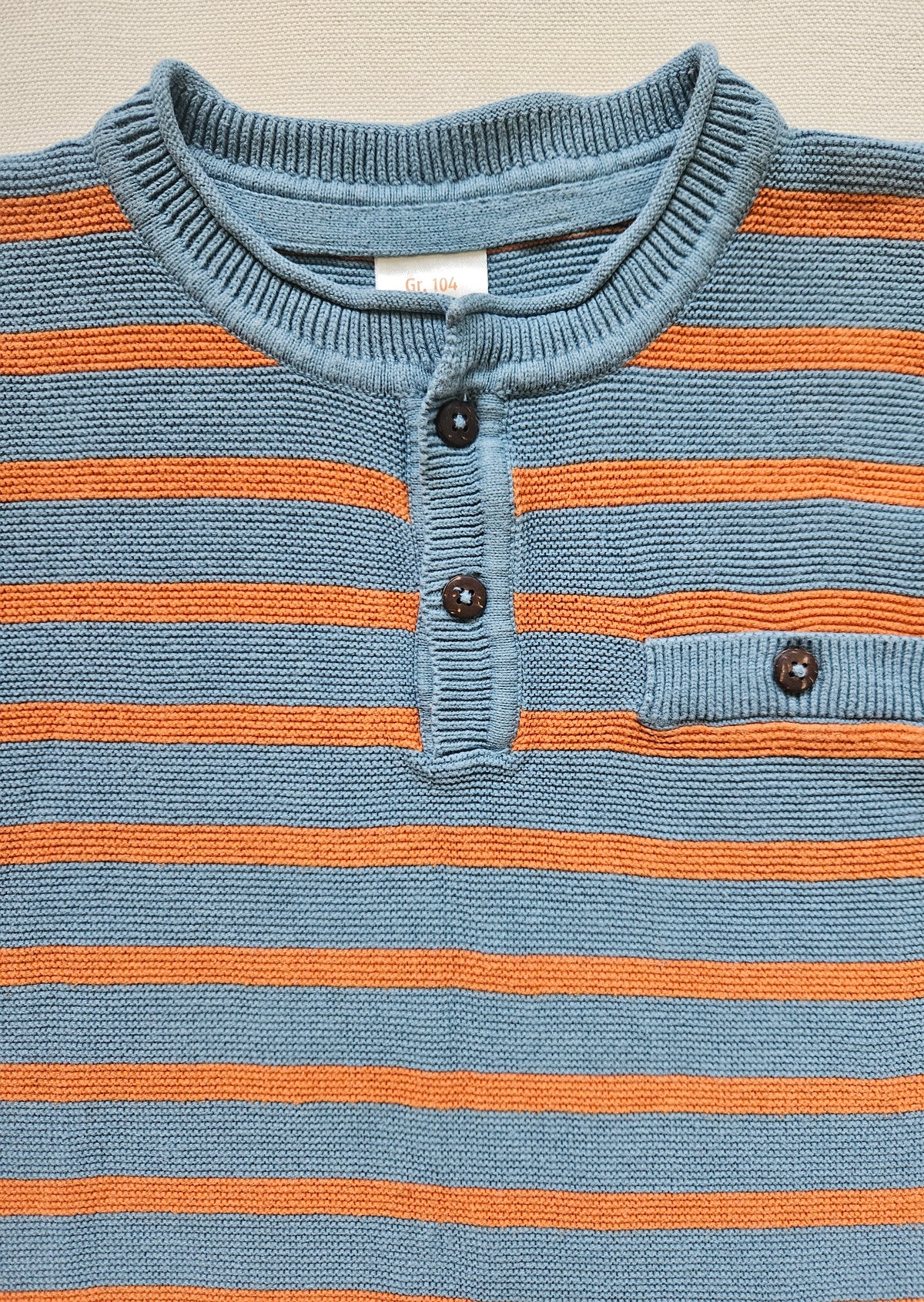 PUSBLU Jungen-Strickpullover gestreift | Gr. 104