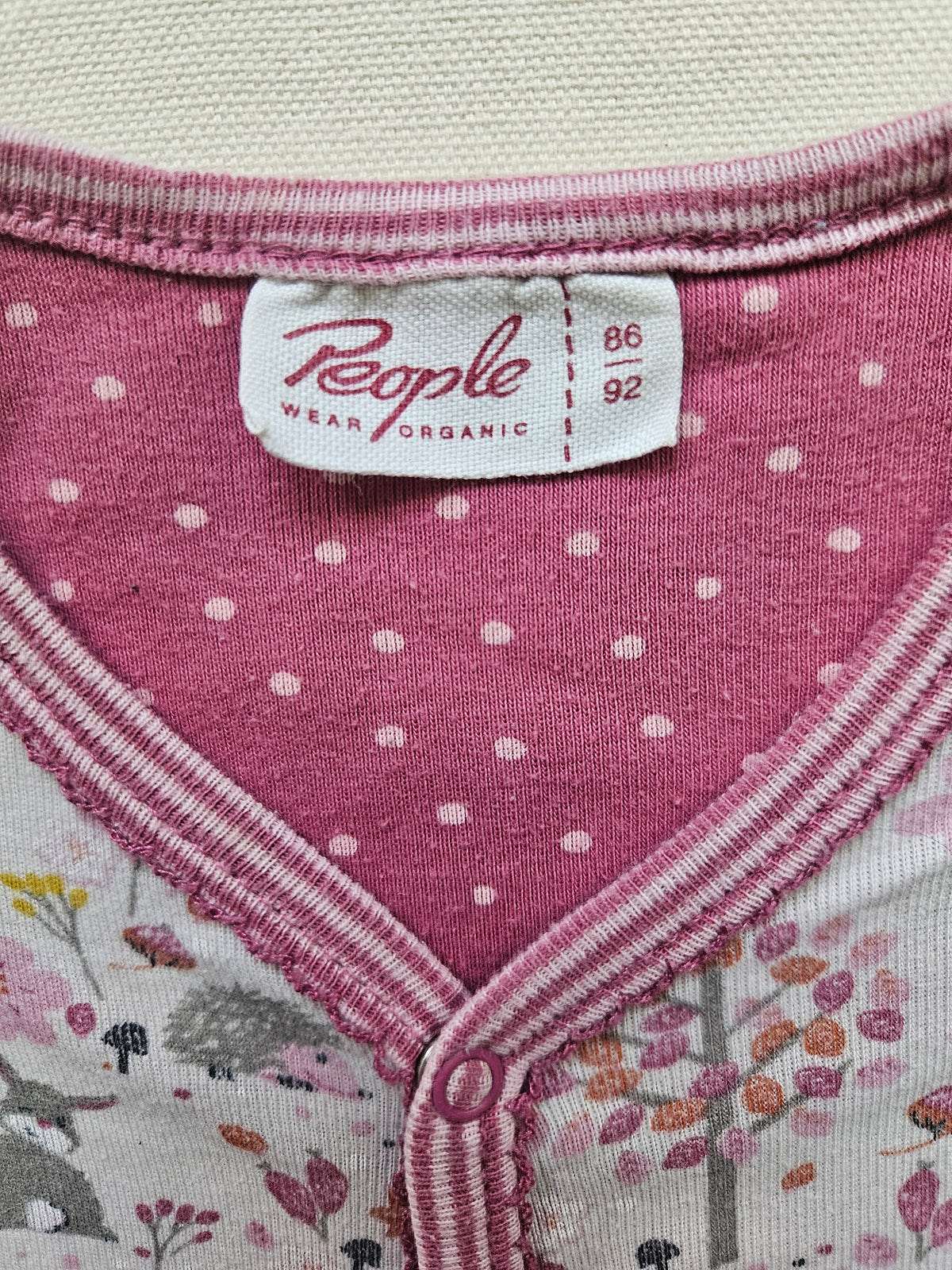People Wear Organic Overall mit Waldtier-Print 🌸🦔 | Gr. 86/92