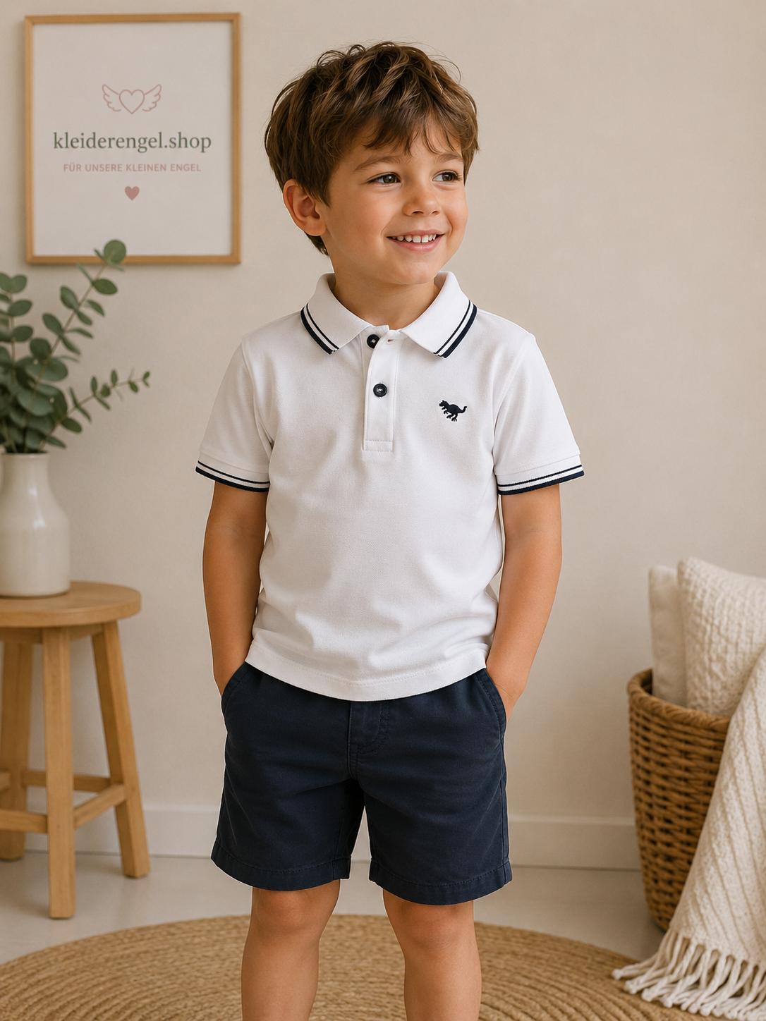 Next Poloshirt mit Dino-Stickerei 🦖 | Gr. 110