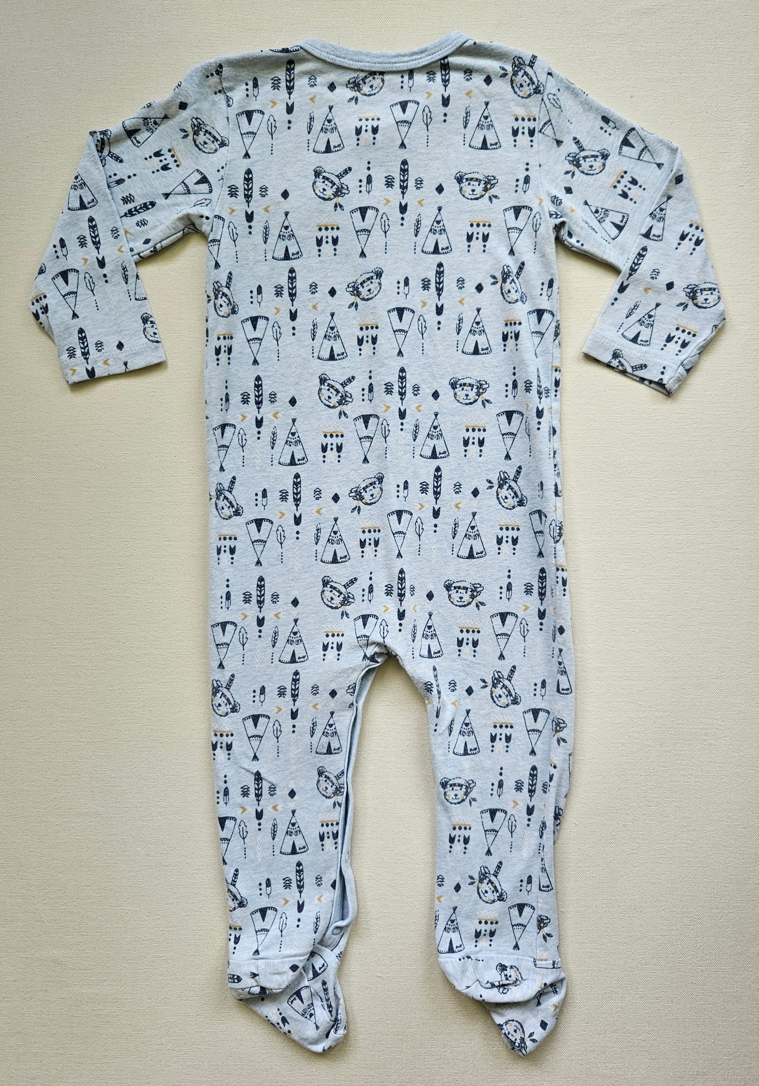 Steiff Schlafanzug mit Füßen & Allover-Print 🐻 | Gr. 80