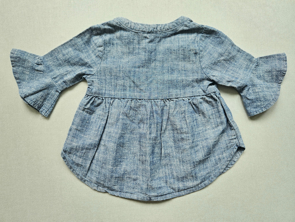 Next Outfit-Set Denim-Tunika + Leggings | Gr. 68