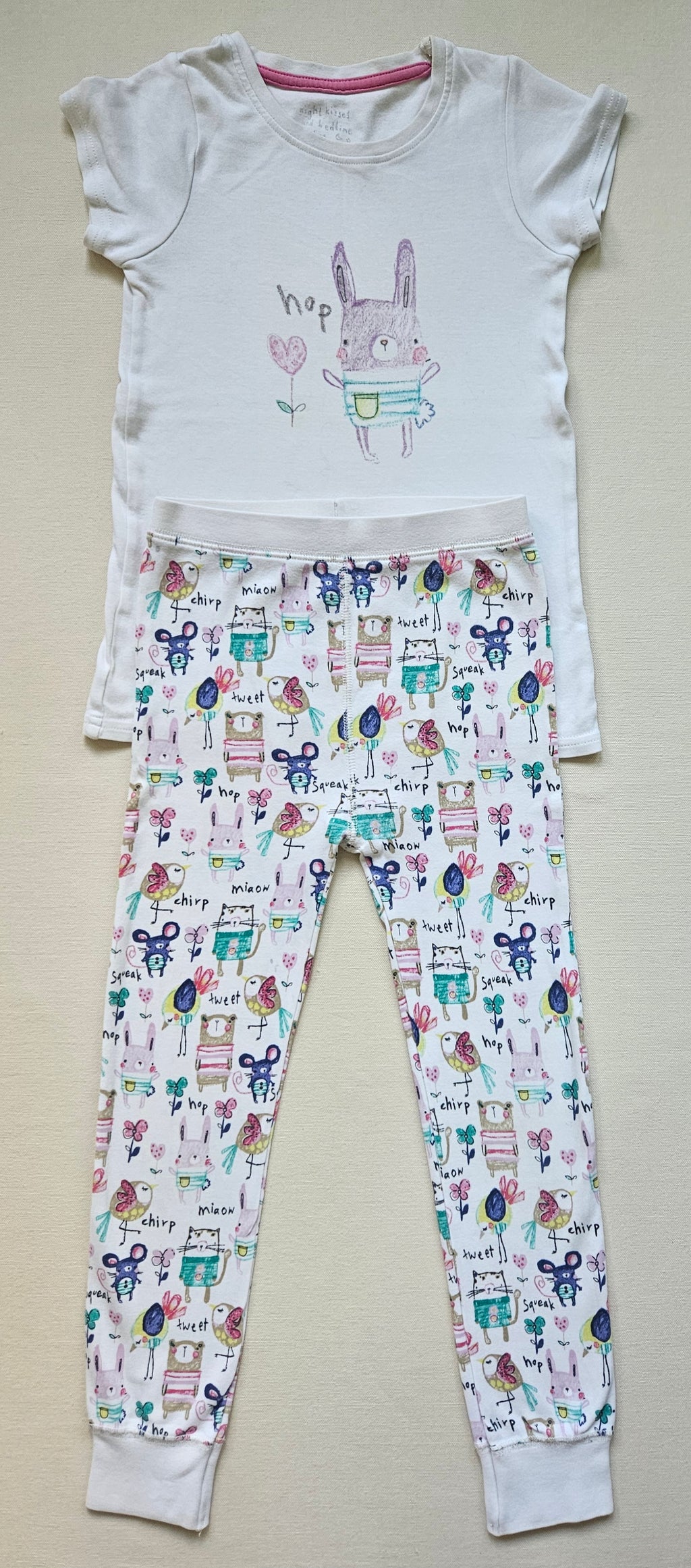 Next 2-teiliger Schlafanzug mit niedlichem Tierprint 🐱🐭| Gr. 116