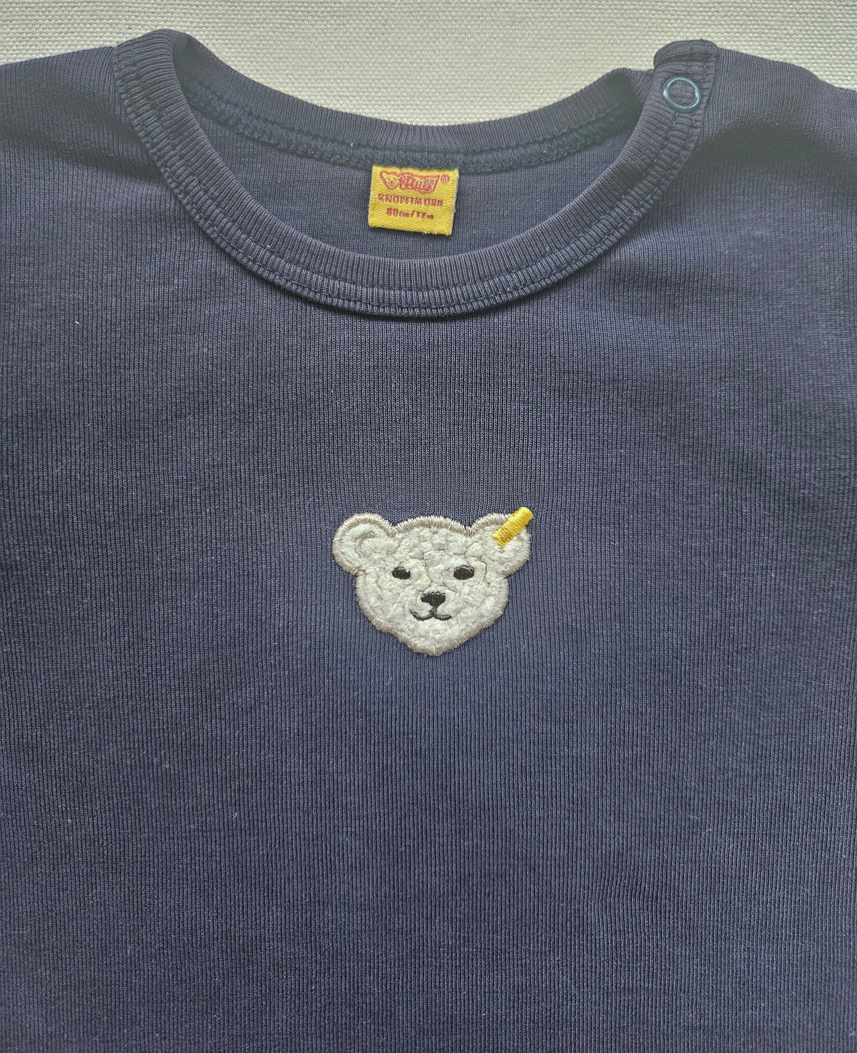 Steiff Langarmshirt mit Teddy-Applikation 🐻 | Gr. 80