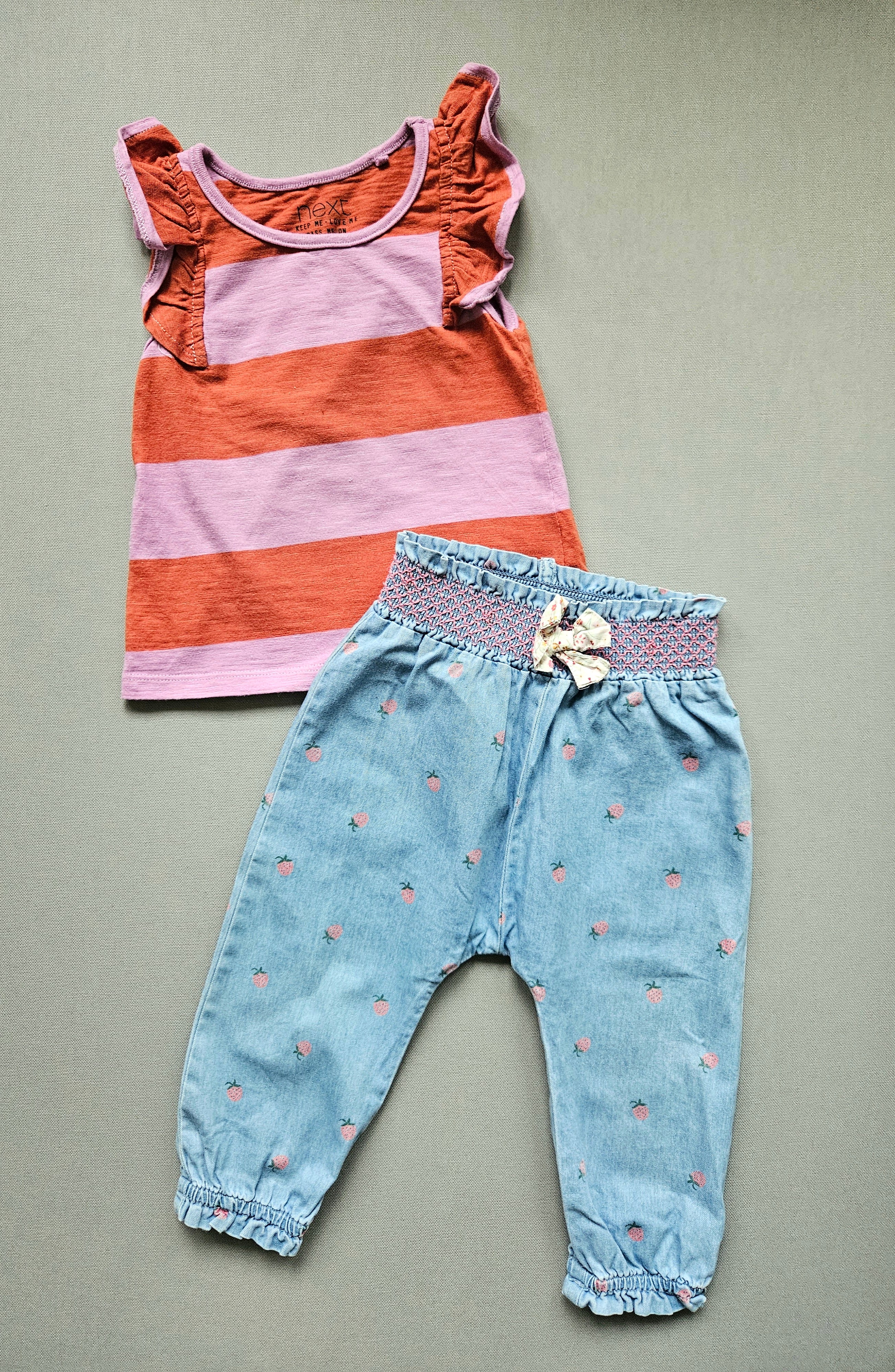 Outfit Jeans + Shirt - Größe 86 - NEXT + SERGENT MAJOR