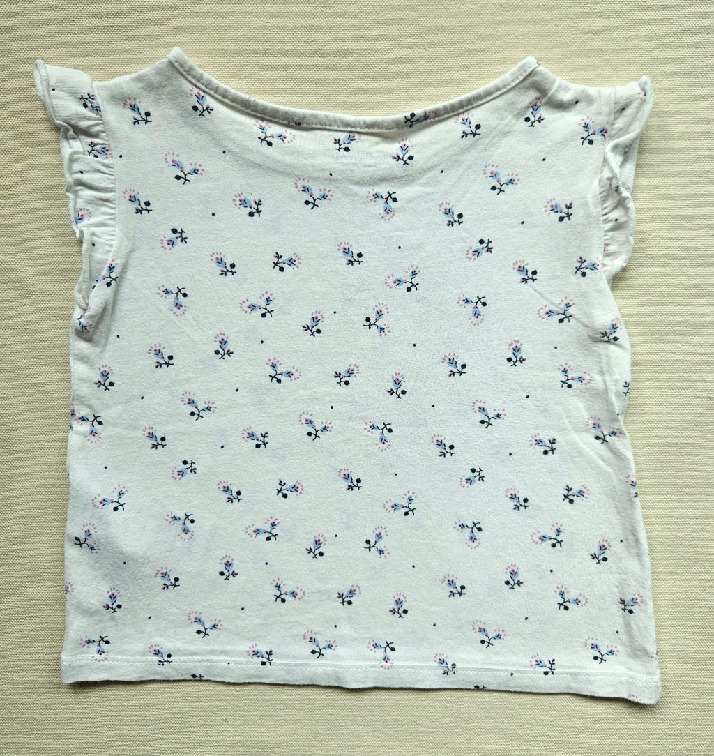 Vertbaudet Outfit mit Musselin-Rock | Gr. 86