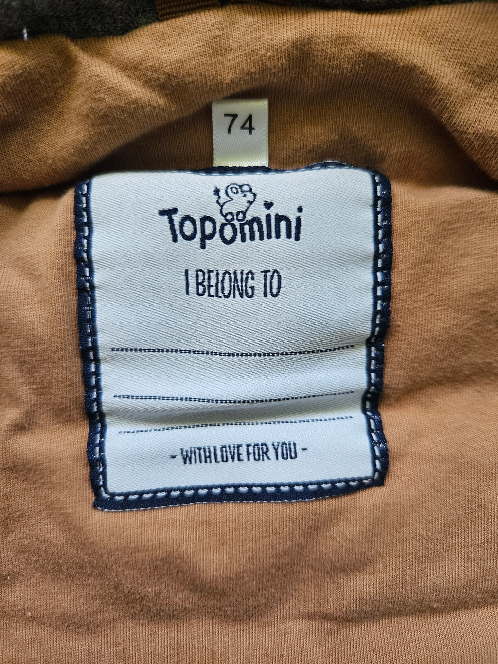 Topomini gefütterte Steppweste mit Kapuze | Gr. 74