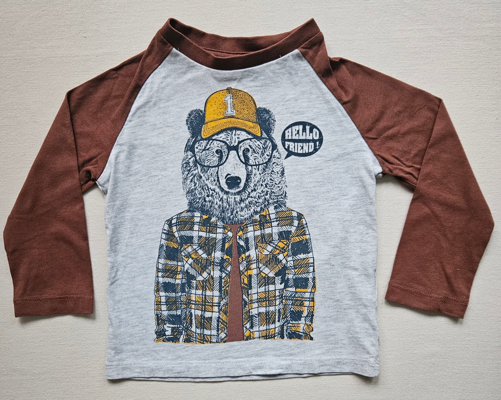 Vertbaudet & NEXT Jungen-Set mit Bärenprint | Gr. 80/86