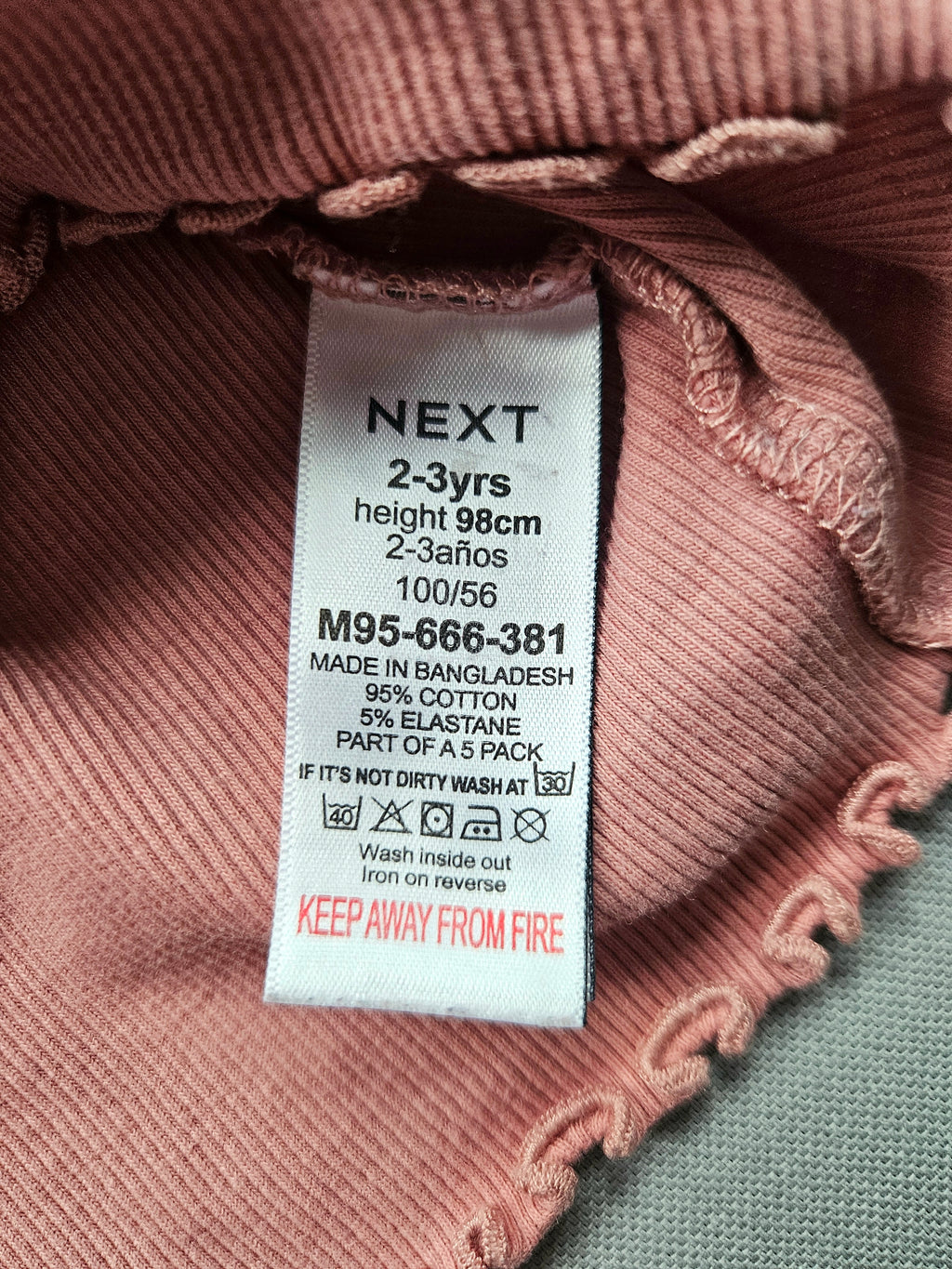 Langarmshirt gerippt – Größe 98 – NEXT