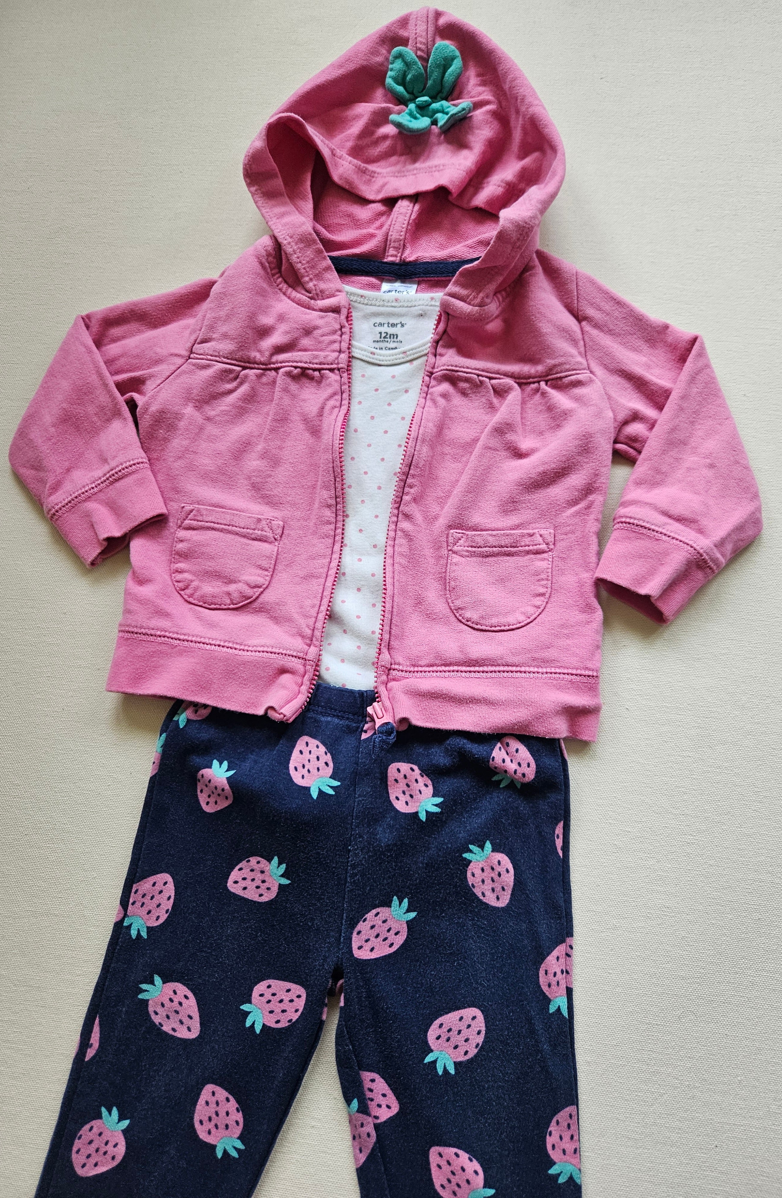 Carter’s 3-teiliges Erdbeer-Outfit 🍓 | Gr. 80