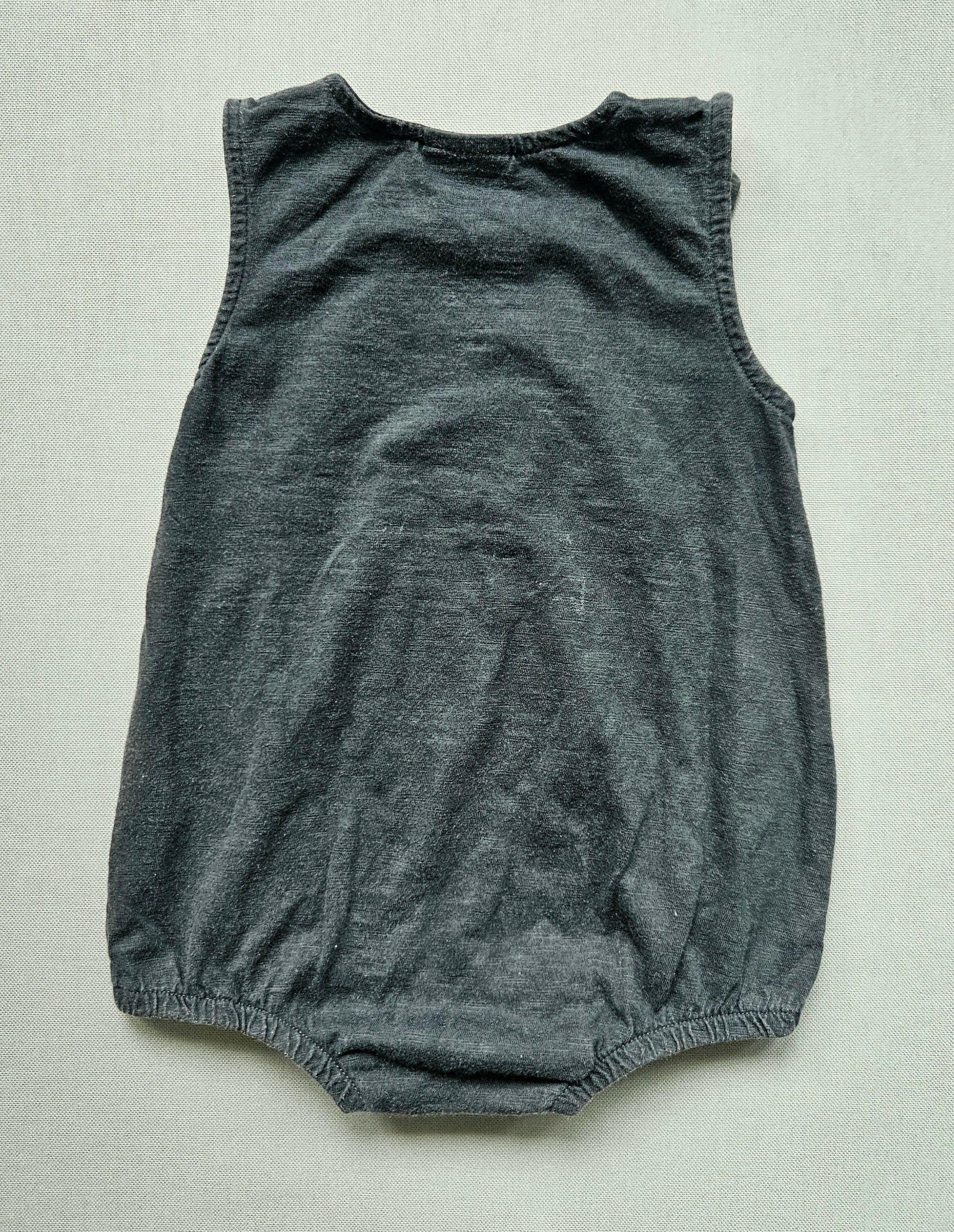 Next Baby Romper „M is for Milk“ – dunkelgrau 🥛 | Gr. 74