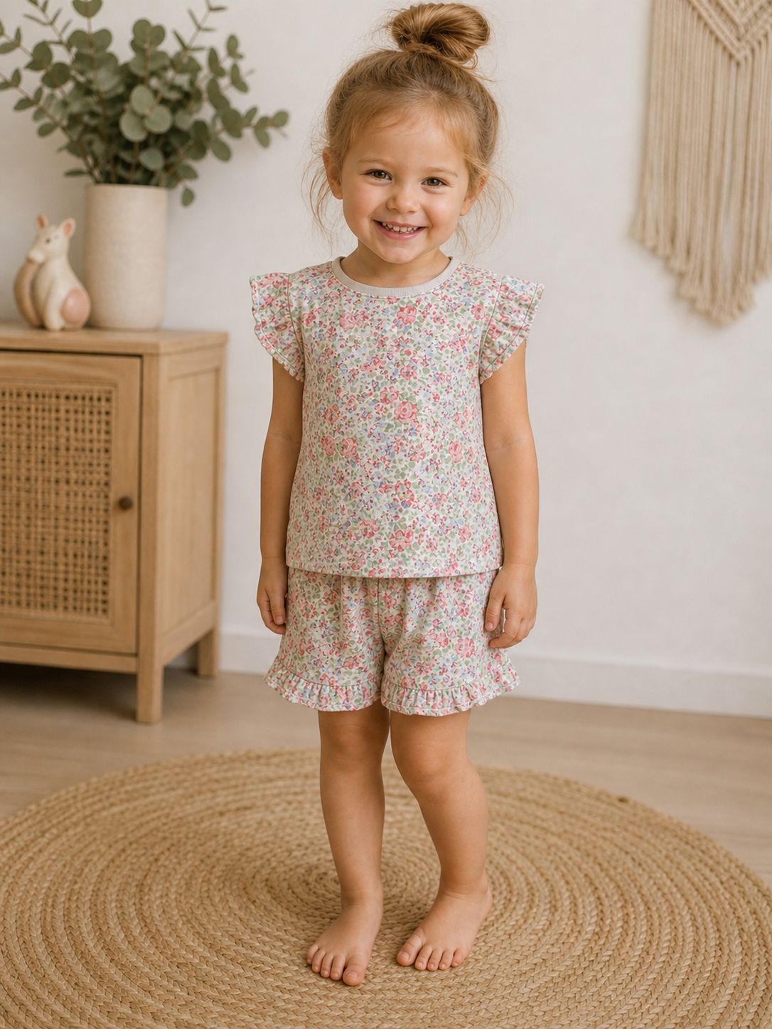 Next Sommer-Set mit Blumenmuster 🌺 | Gr. 98