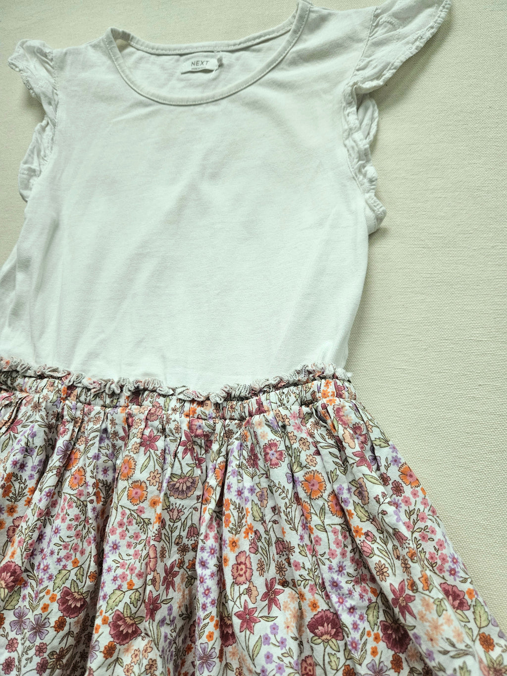 Next Blumenkleid mit Baumwollrock 🏵 | Gr. 116