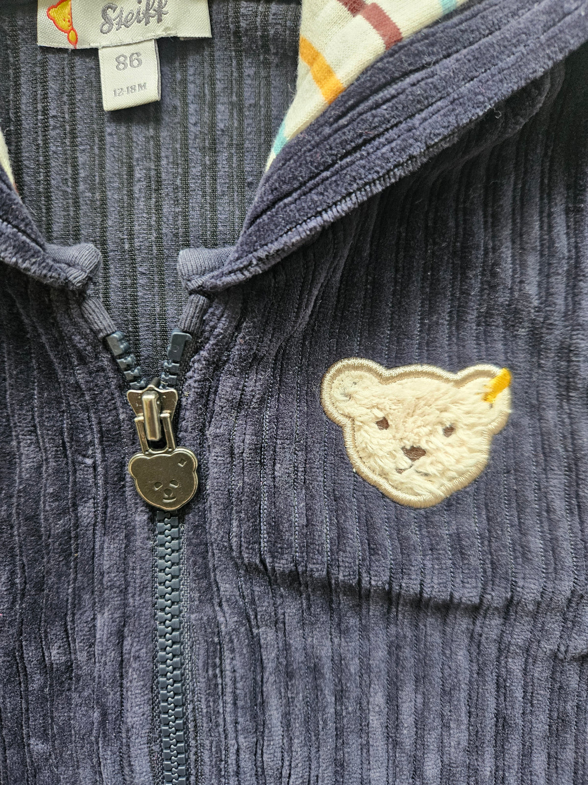 Steiff Cordjacke mit Bärenohren 🧸 | Gr. 86