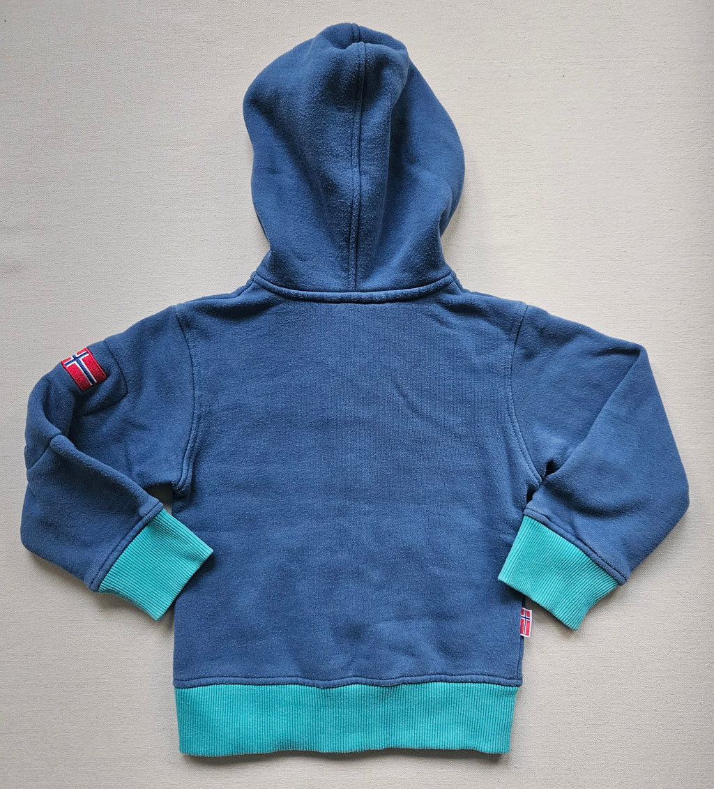 Trollkids Sweatjacke mit Kapuze & Kontrastdetails 🏔️ | Gr. 104