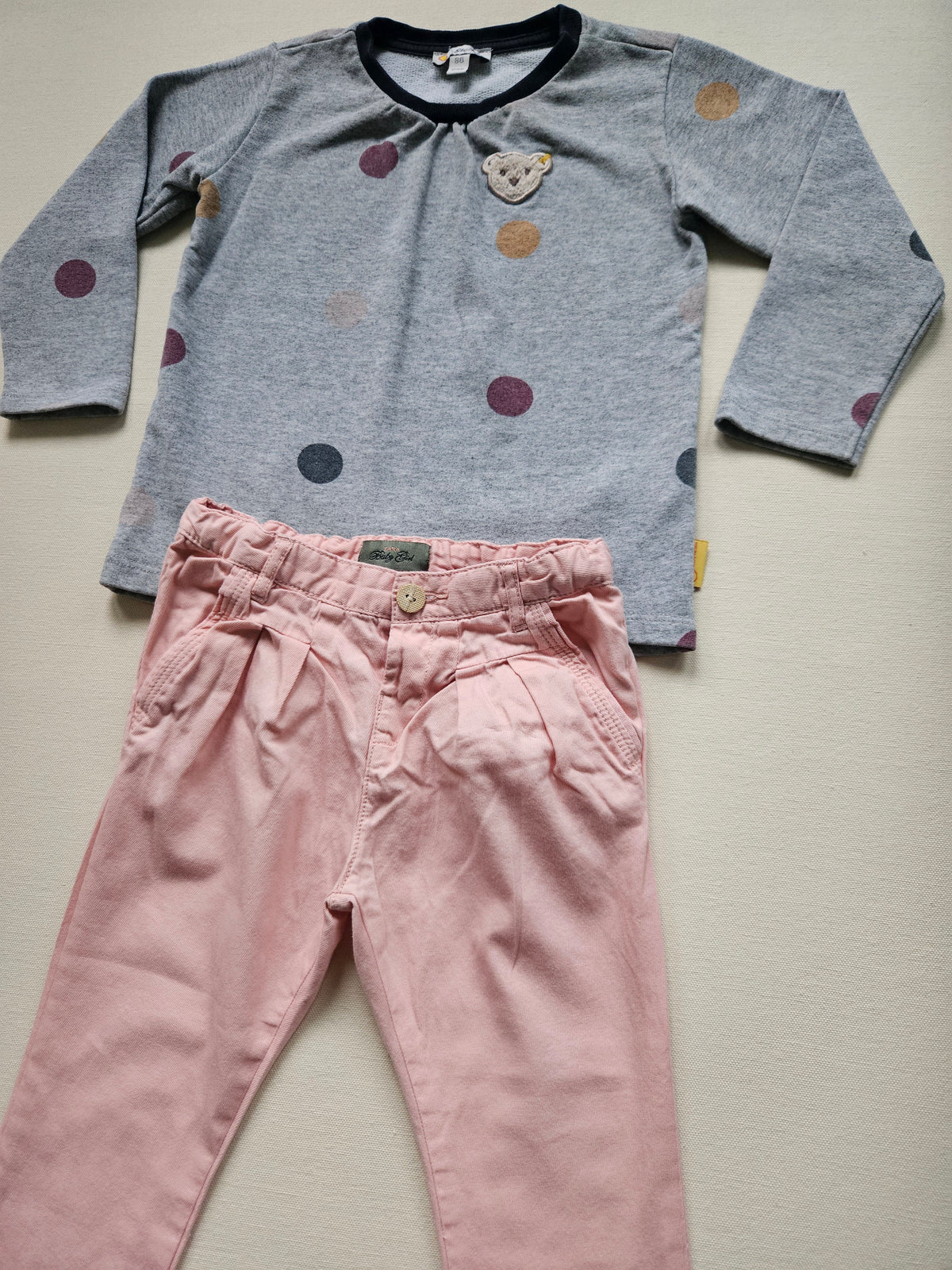 Steiff & Zara Outfit-Set – Sweatshirt & Hose | Gr. 86