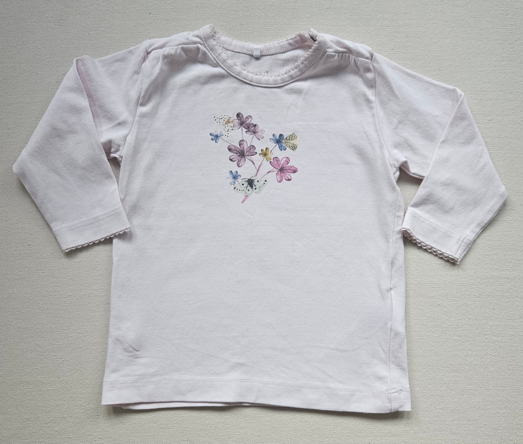 Name It Langarmshirt mit Blumenmotiv | Gr. 68